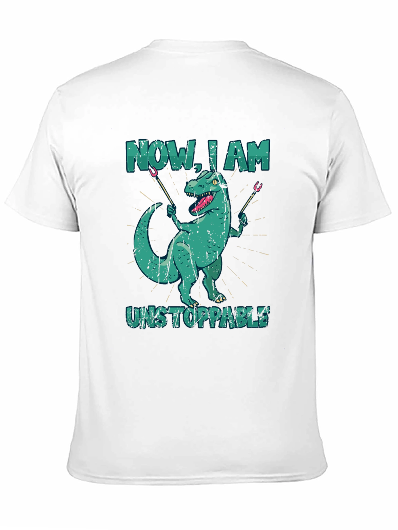 Dino BBQ T-Shirt - Now I Am Unstoppable!