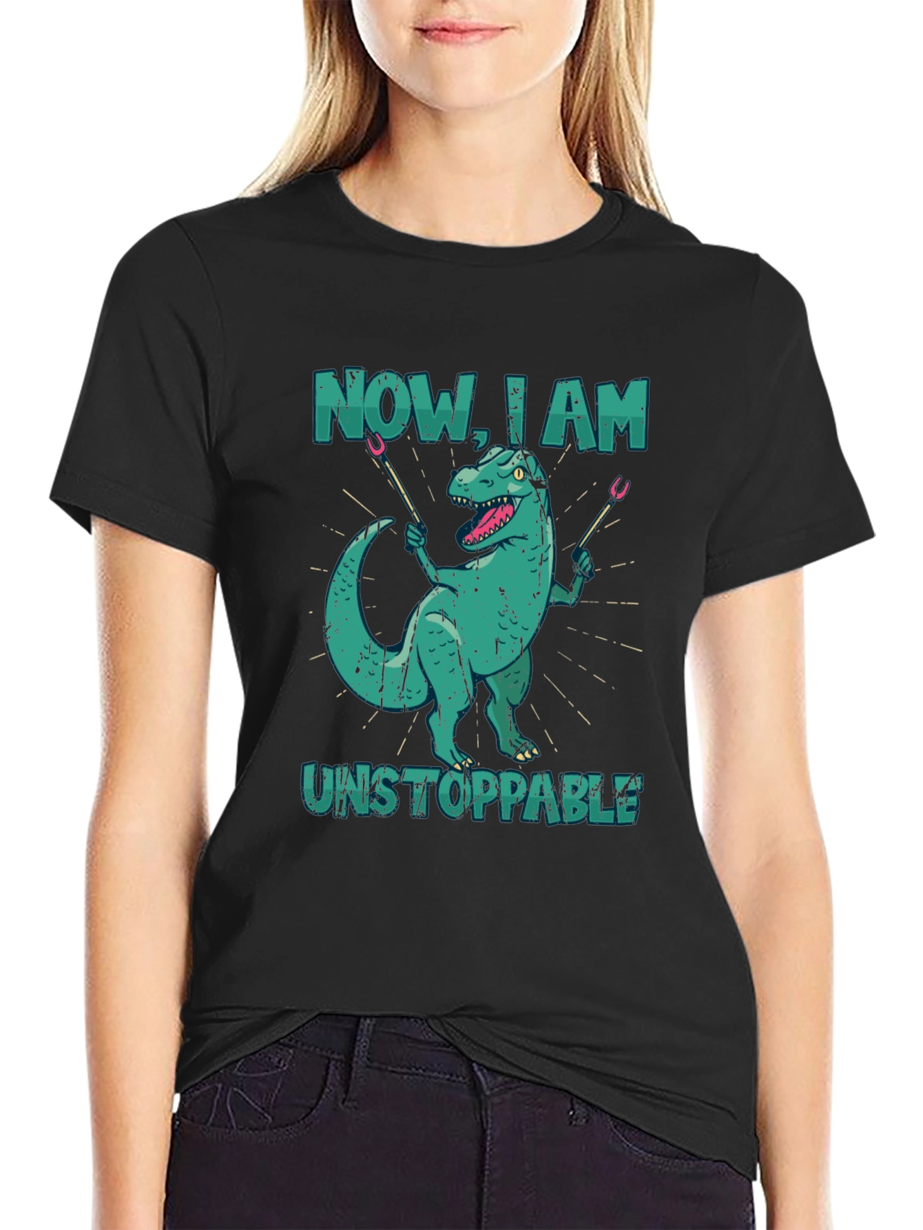 Dino BBQ T-Shirt - Now I Am Unstoppable!