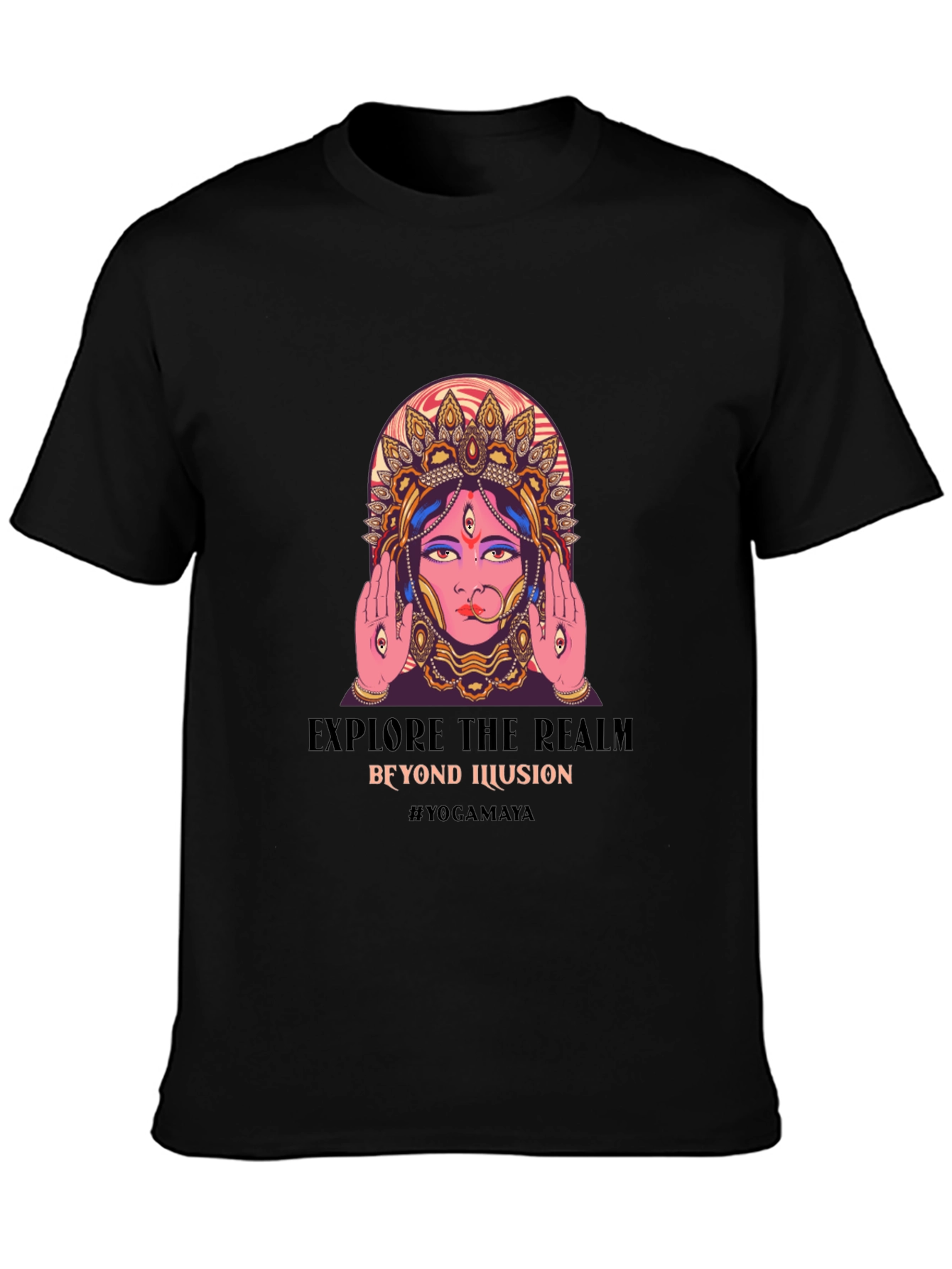 Yogamaya Graphic Tee - Explore Beyond Illusion