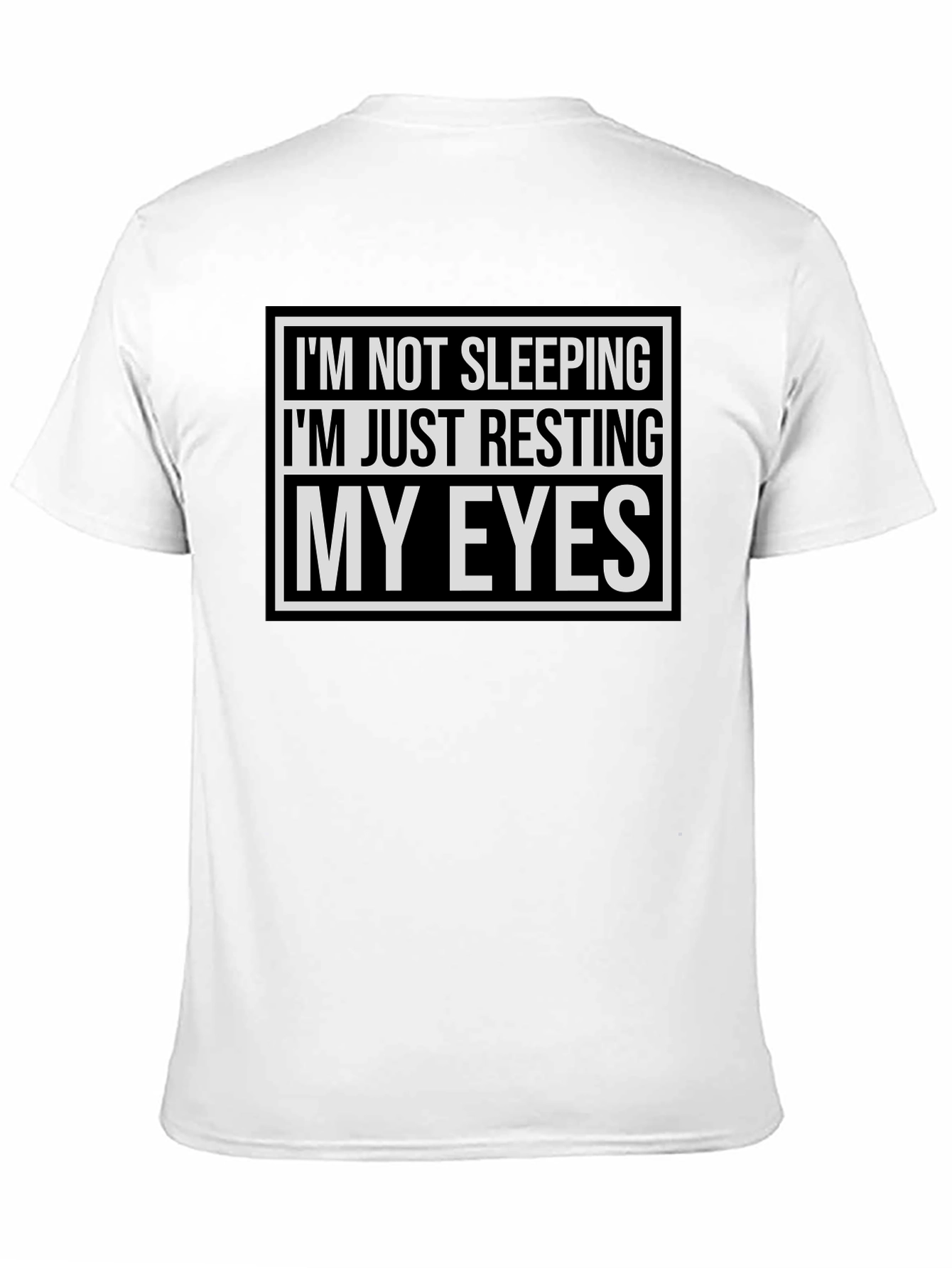 Resting My Eyes Funny T-Shirt - Black