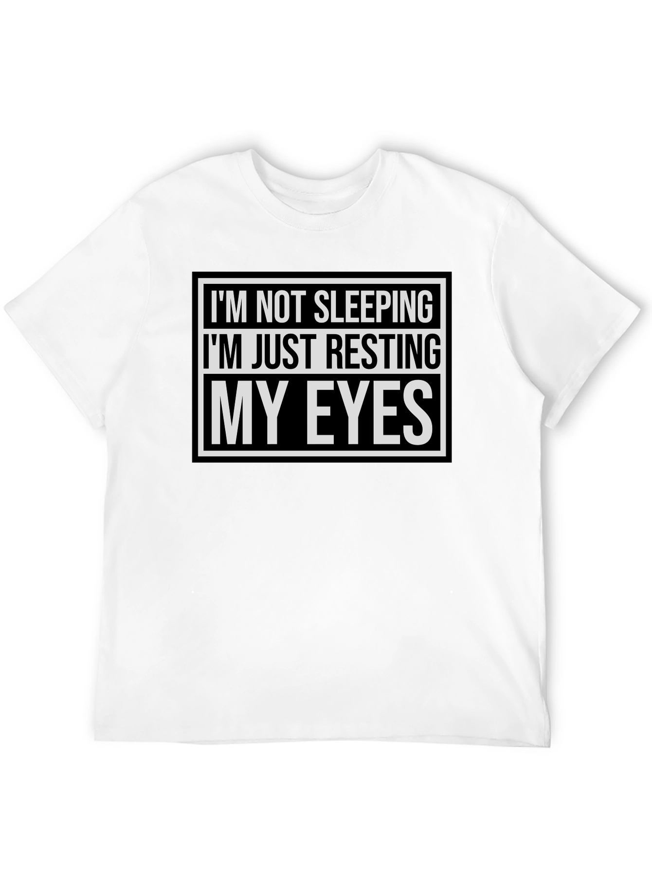 Resting My Eyes Funny T-Shirt - Black