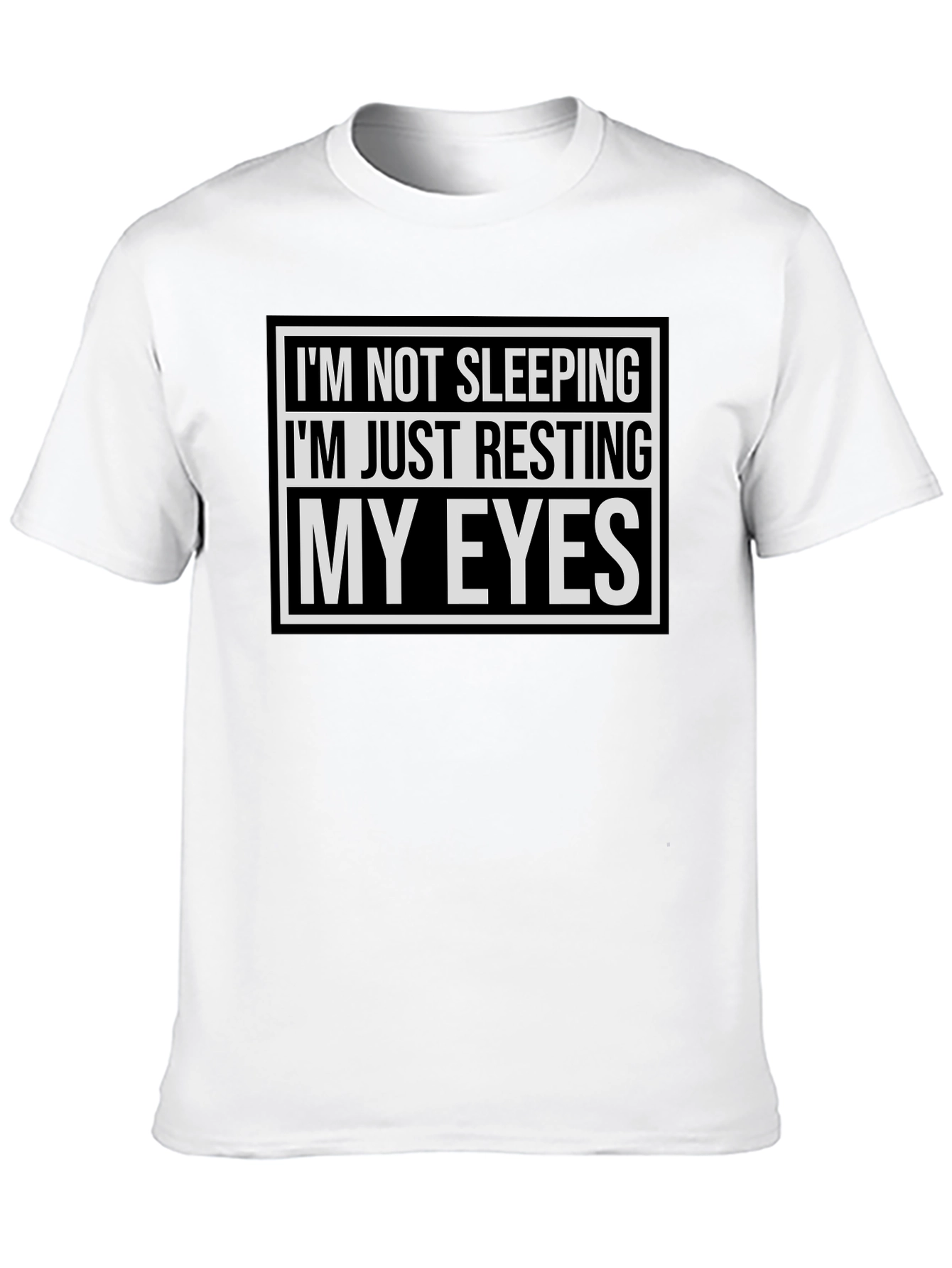 Resting My Eyes Funny T-Shirt - Black