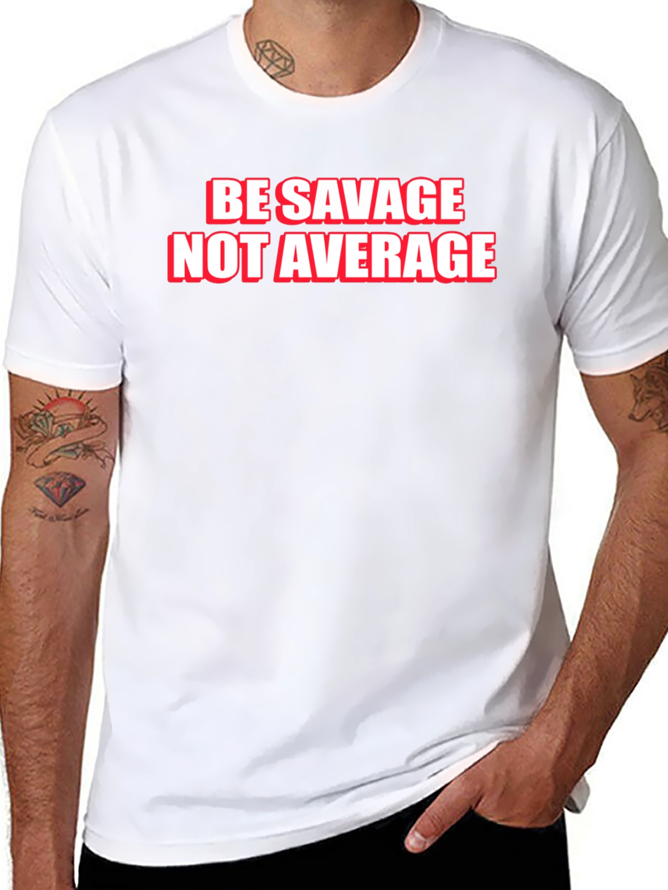 Be Savage Not Average Graphic Tee