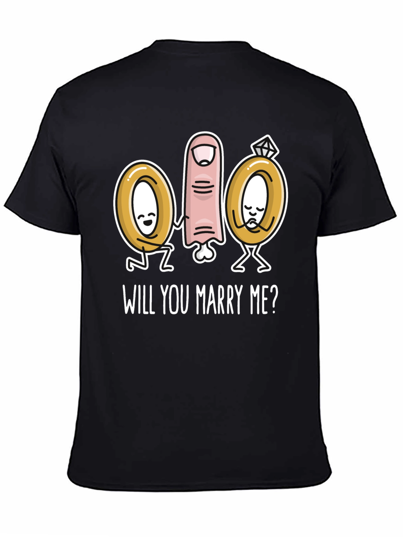 Marry Me Graphic T-Shirt Cute Proposal Tee