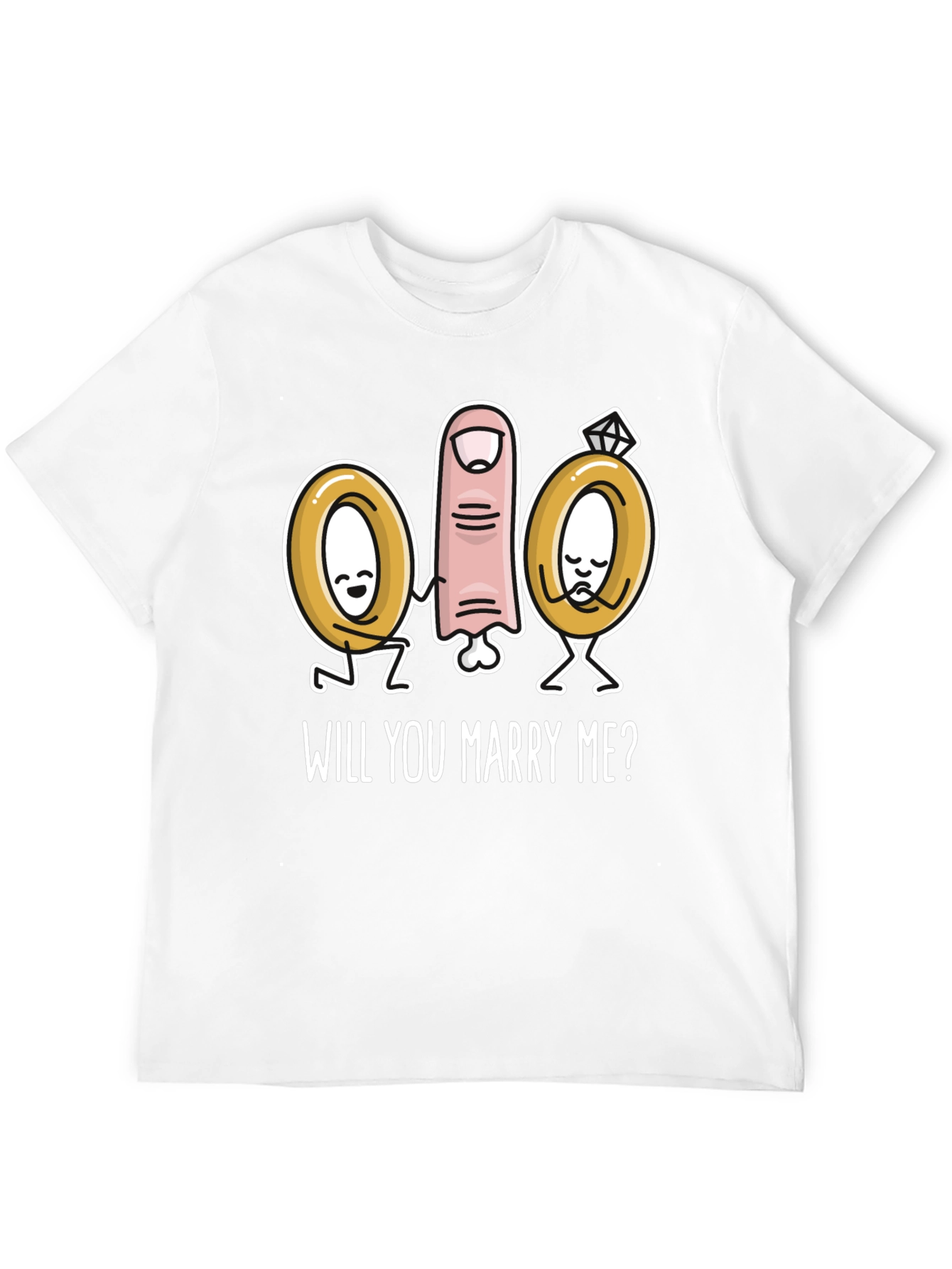 Marry Me Graphic T-Shirt Cute Proposal Tee