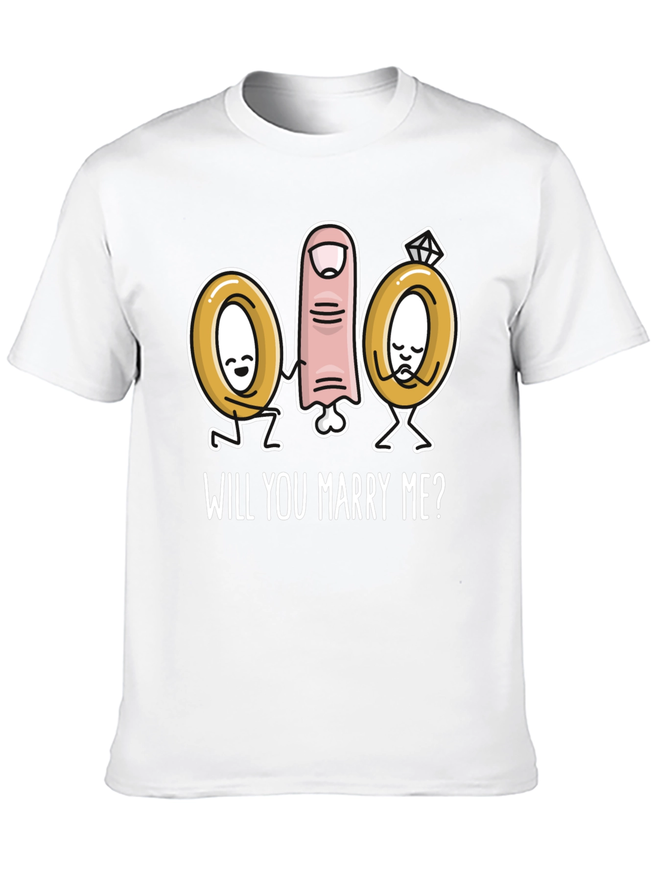 Marry Me Graphic T-Shirt Cute Proposal Tee