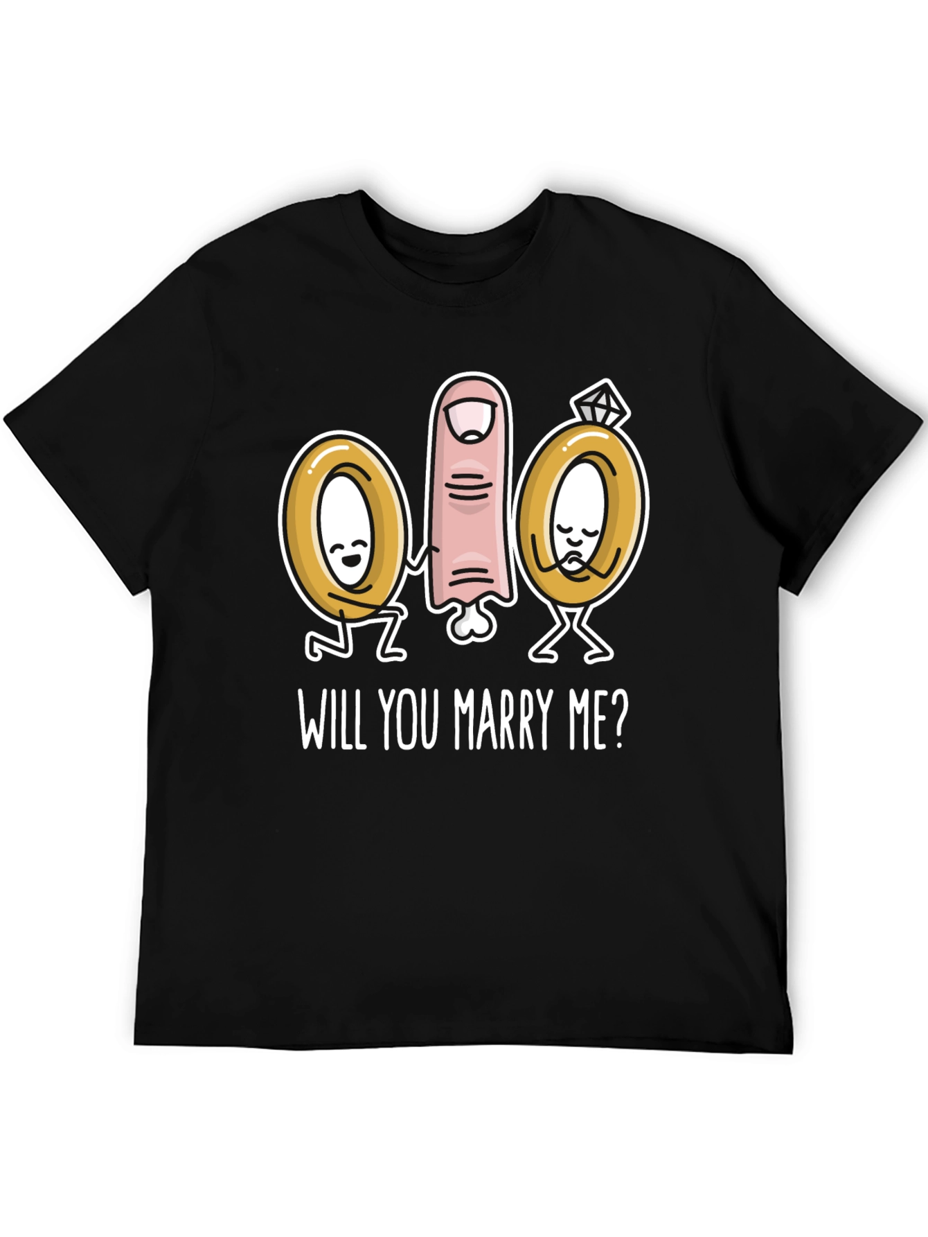 Marry Me Graphic T-Shirt Cute Proposal Tee