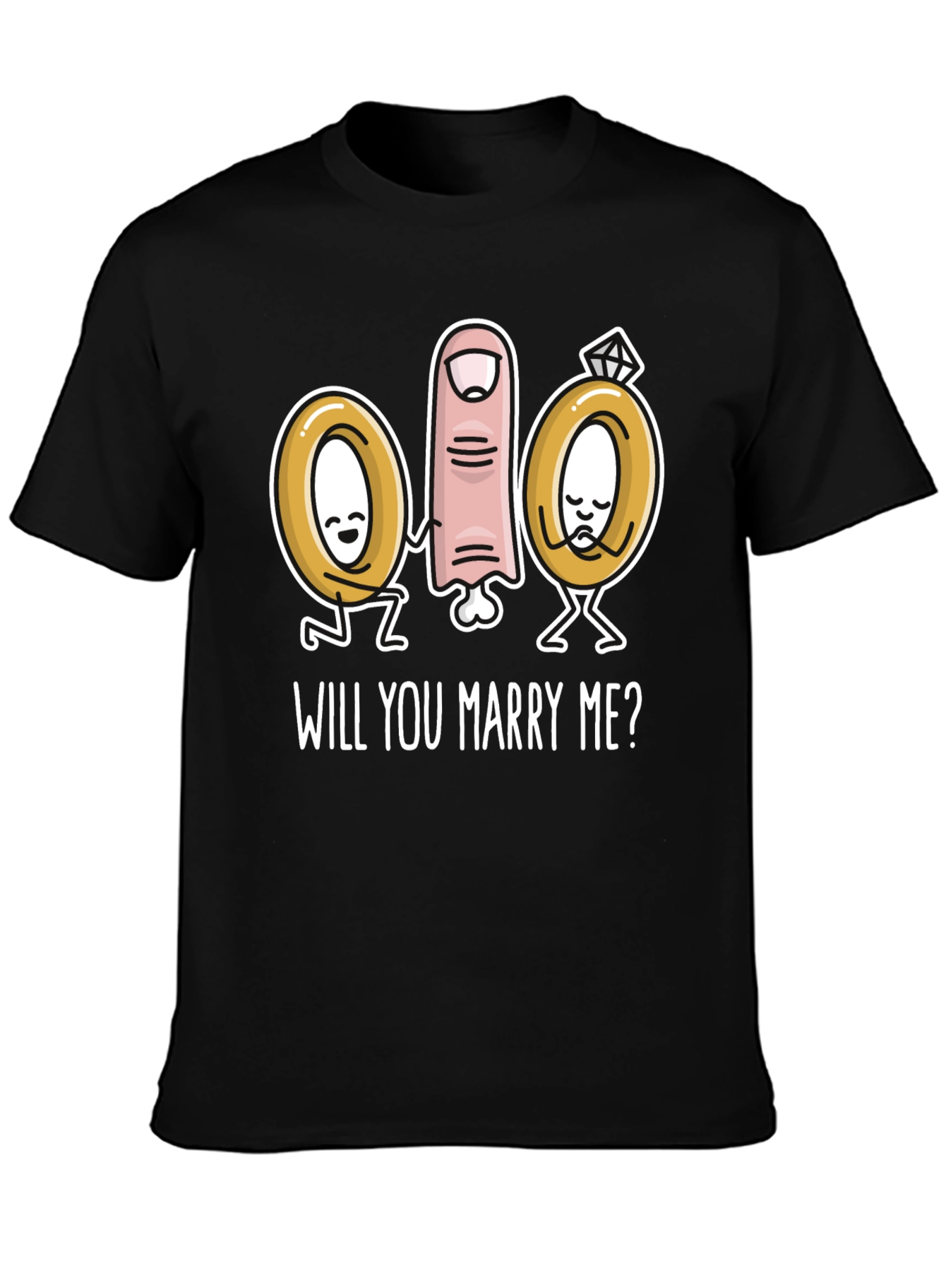 Marry Me Graphic T-Shirt Cute Proposal Tee