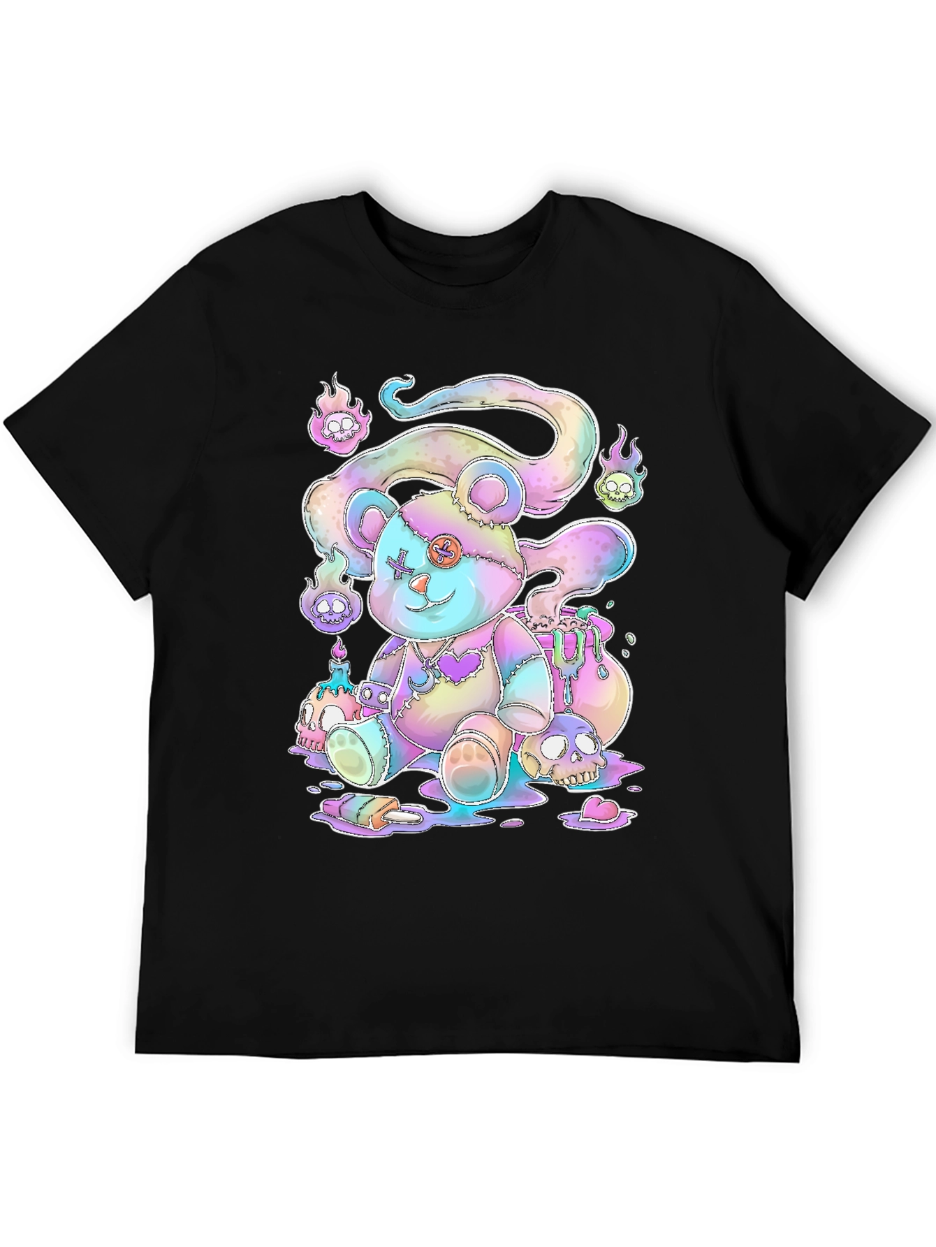 Gothic Pastel Teddy Bear Graphic Tee