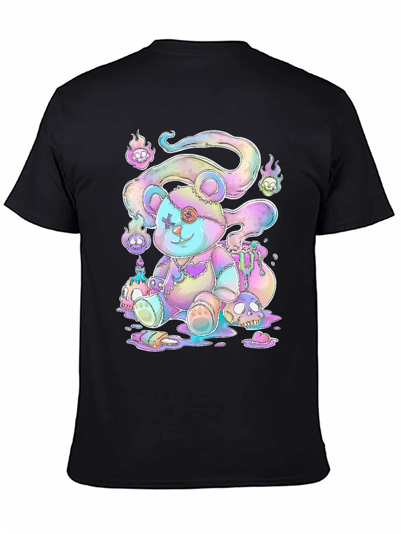 Gothic Pastel Teddy Bear Graphic Tee