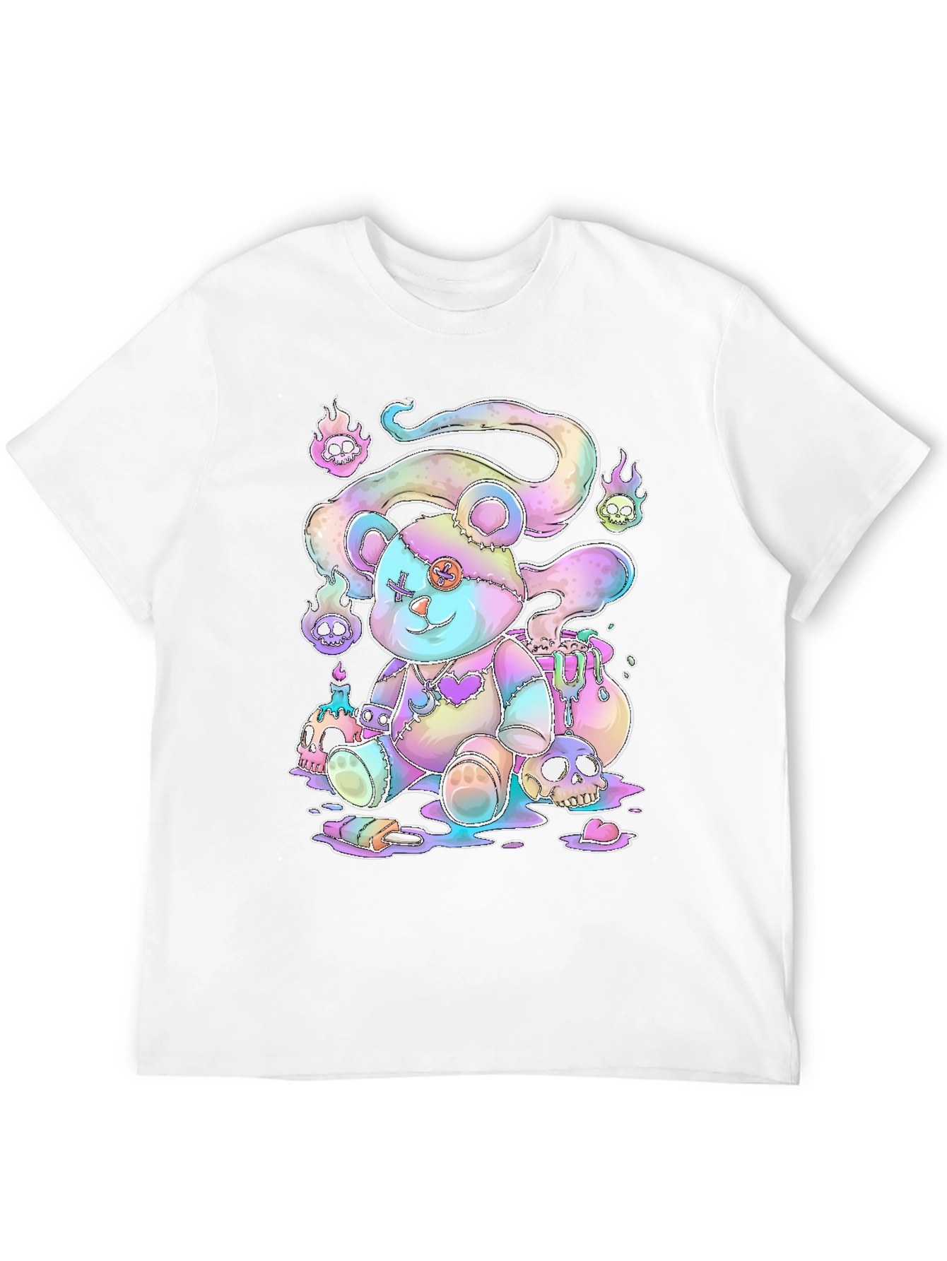 Gothic Pastel Teddy Bear Graphic Tee