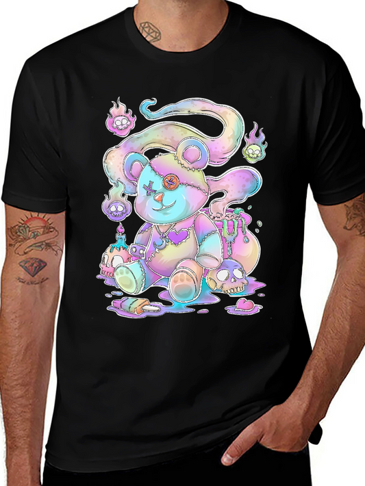 Gothic Pastel Teddy Bear Graphic Tee