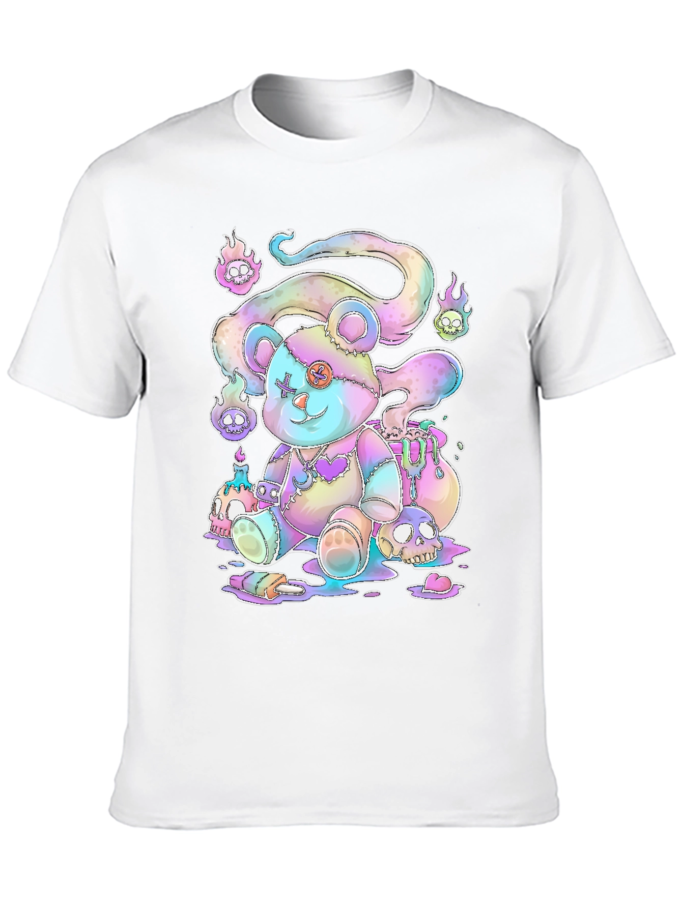 Gothic Pastel Teddy Bear Graphic Tee