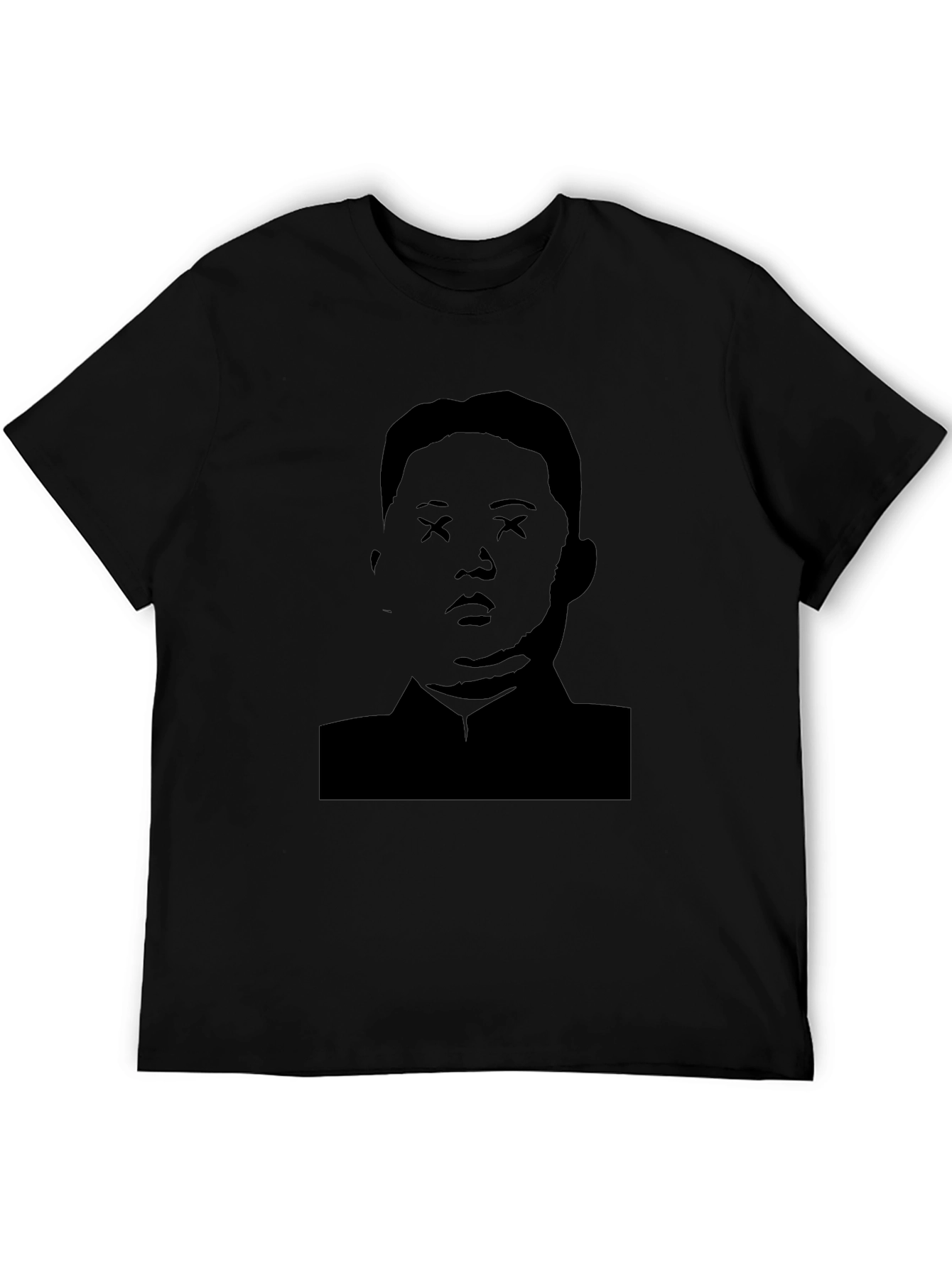 Kim Jong Un X Eyes Black Graphic T-Shirt