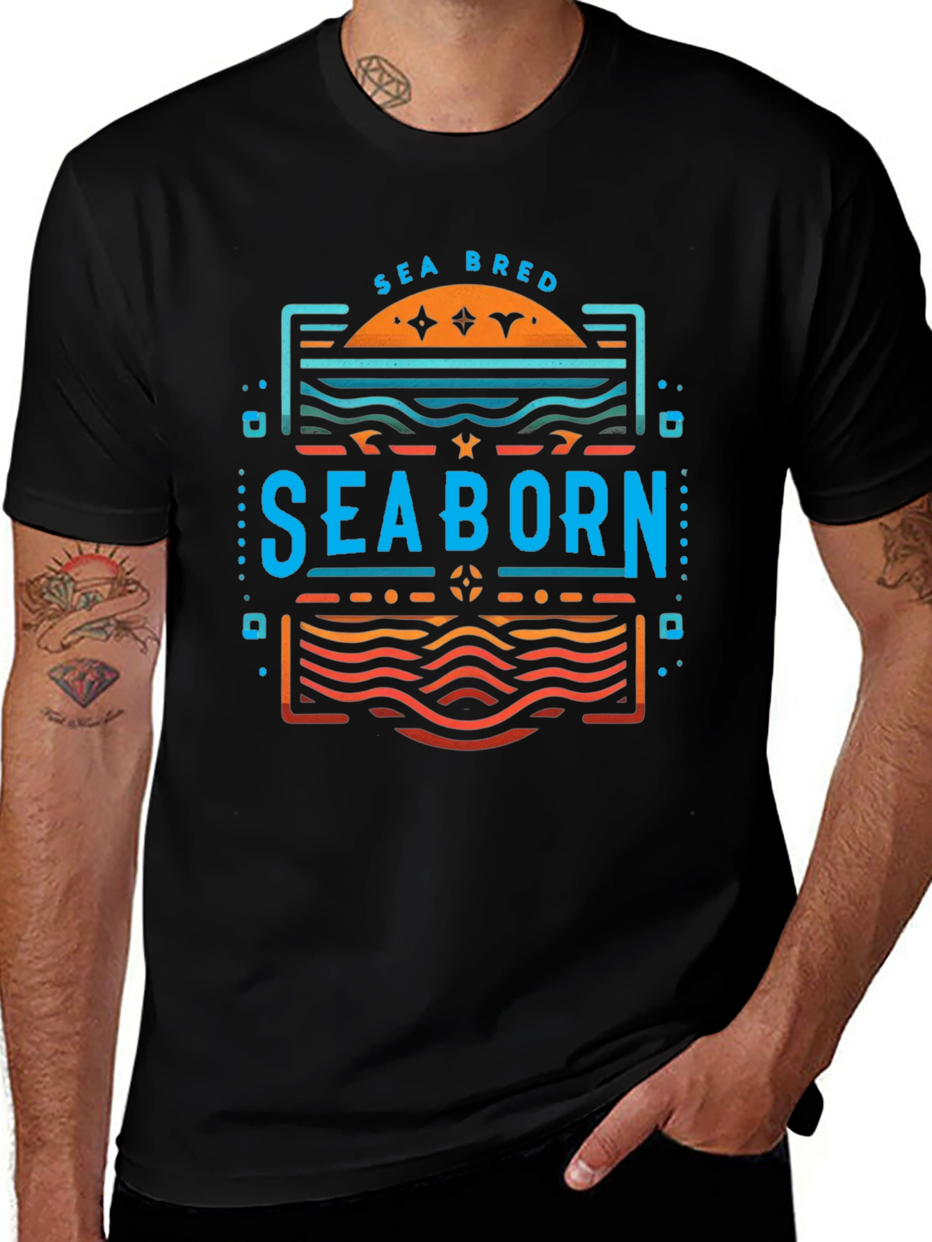 Sea Born Graphic Tee - Coastal Inspired Design