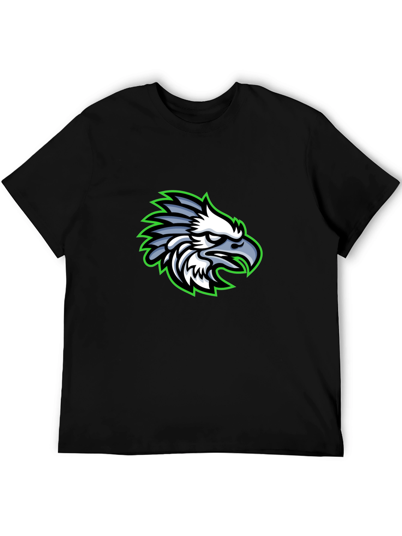 Eagle Graphic Black T-Shirt | Cool Bird Design Tee