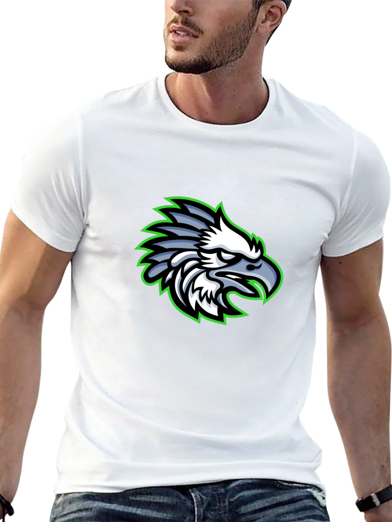 Eagle Graphic Black T-Shirt | Cool Bird Design Tee
