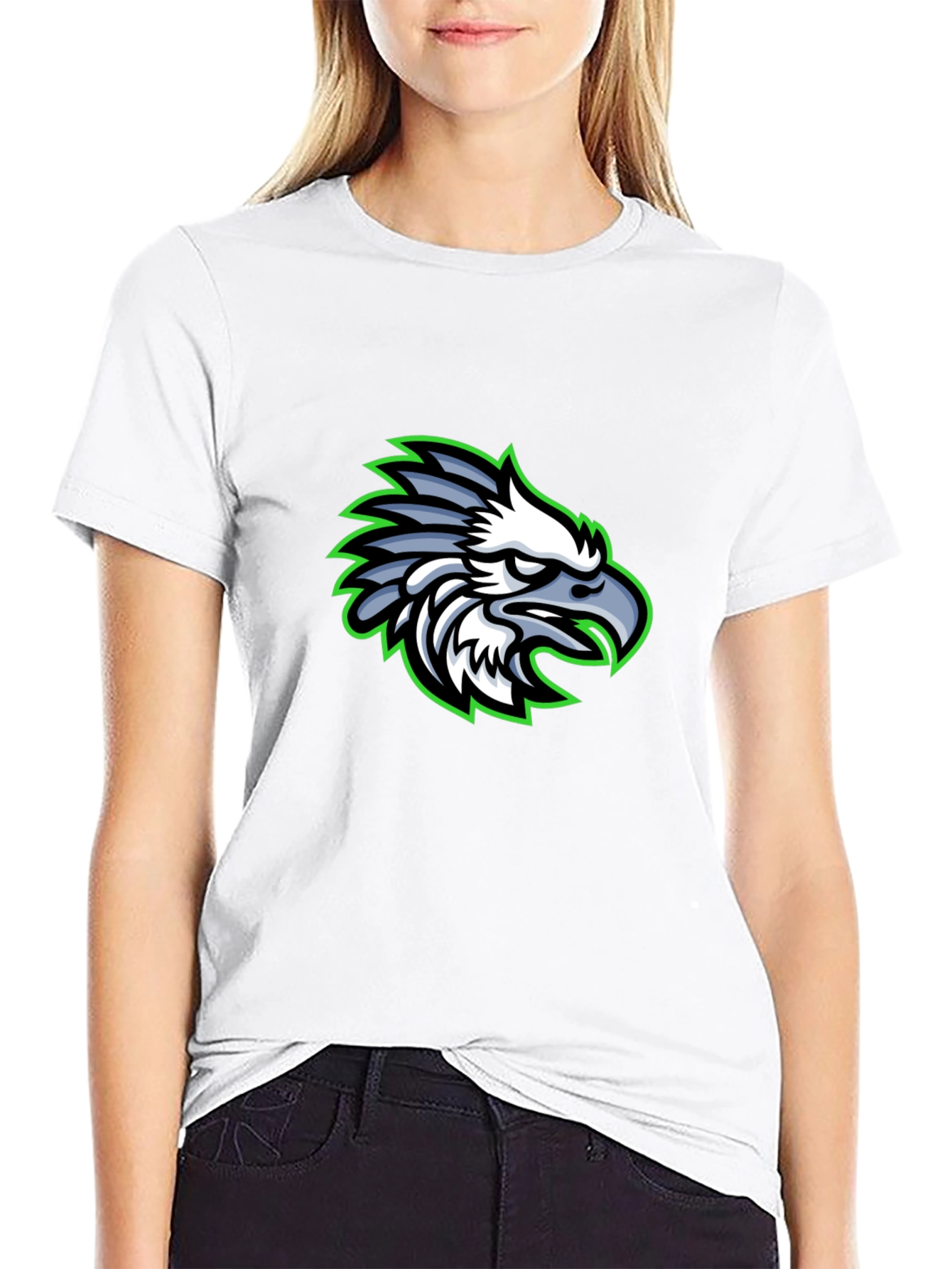 Eagle Graphic Black T-Shirt | Cool Bird Design Tee