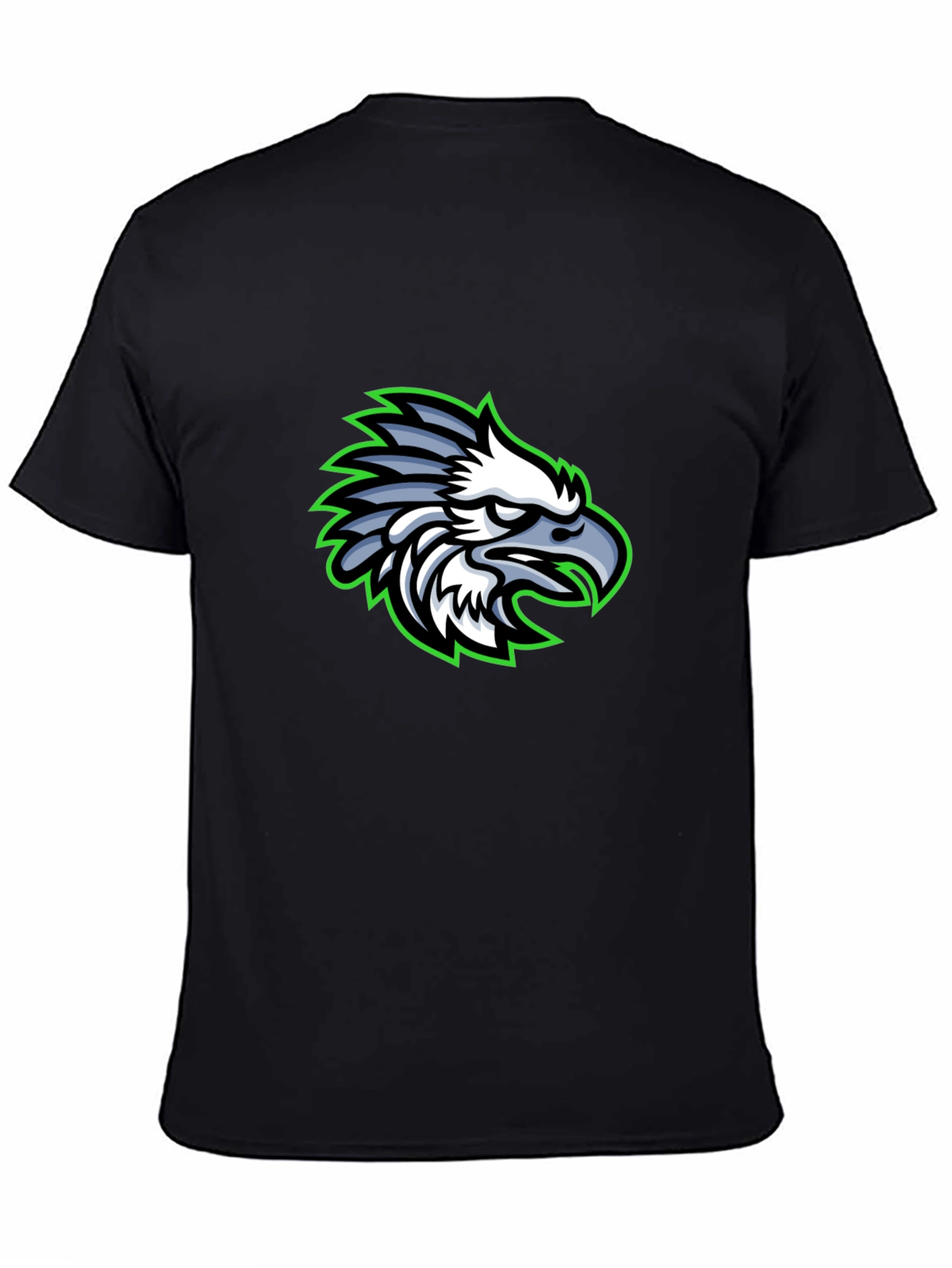 Eagle Graphic Black T-Shirt | Cool Bird Design Tee