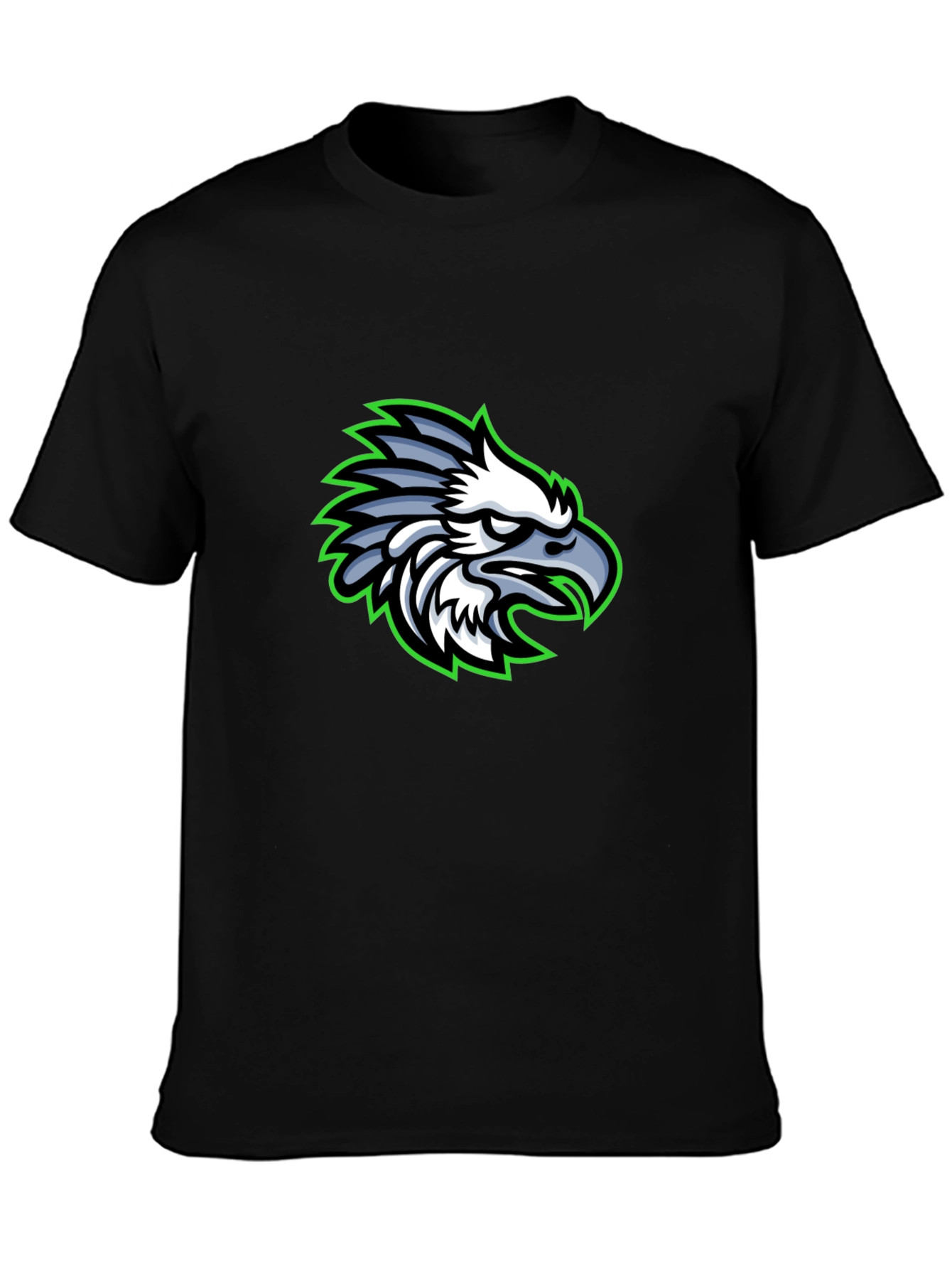 Eagle Graphic Black T-Shirt | Cool Bird Design Tee