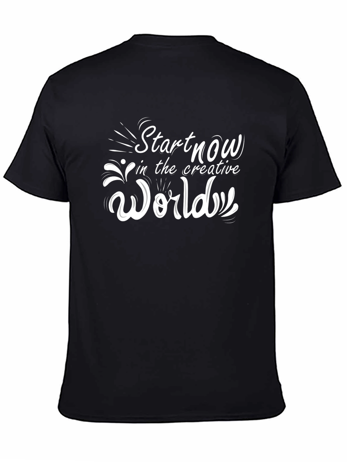 Creative World Black Graphic Tee