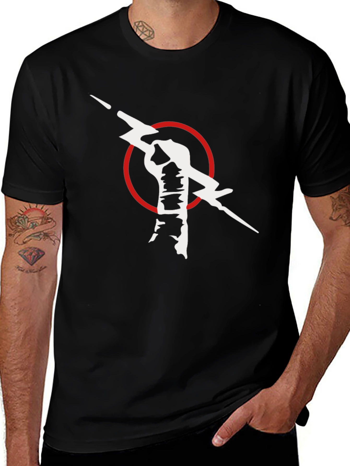 Rebel Fist Graphic T-Shirt - Black