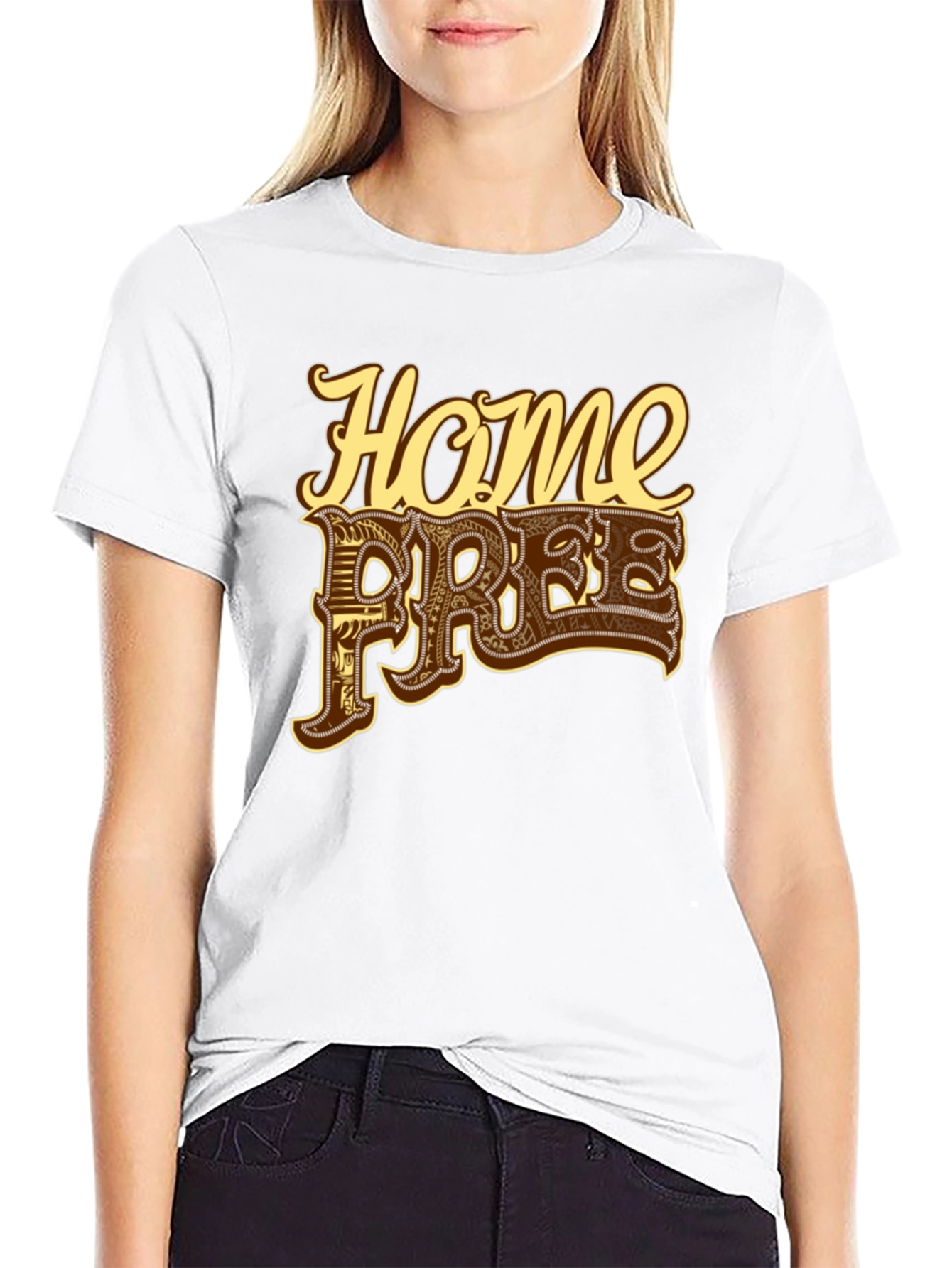 Home Free Graphic Tee - Stylish Black T-Shirt