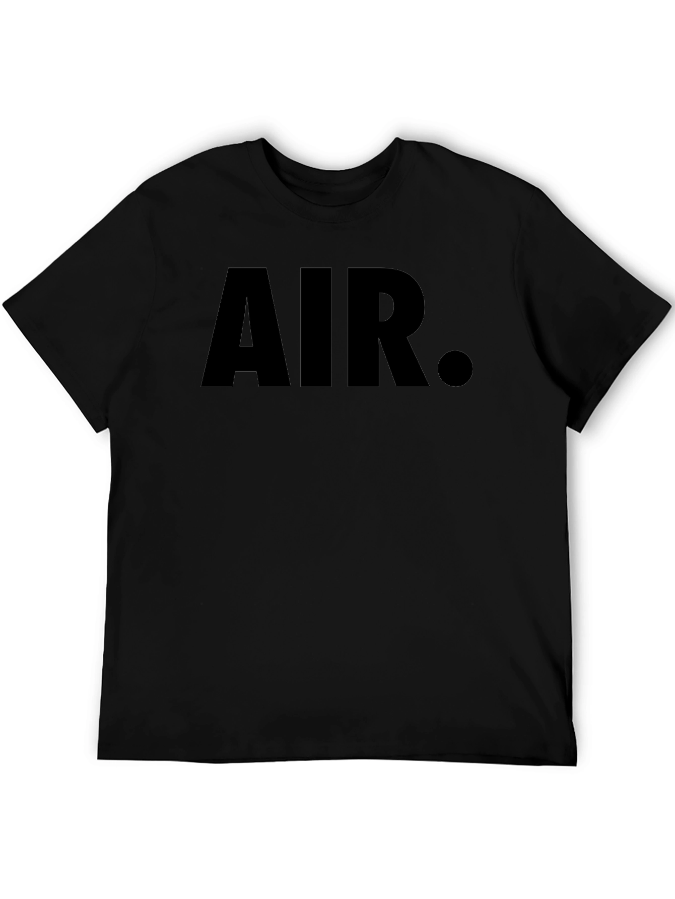 Mens Black Graphic T-Shirt - AIR Print