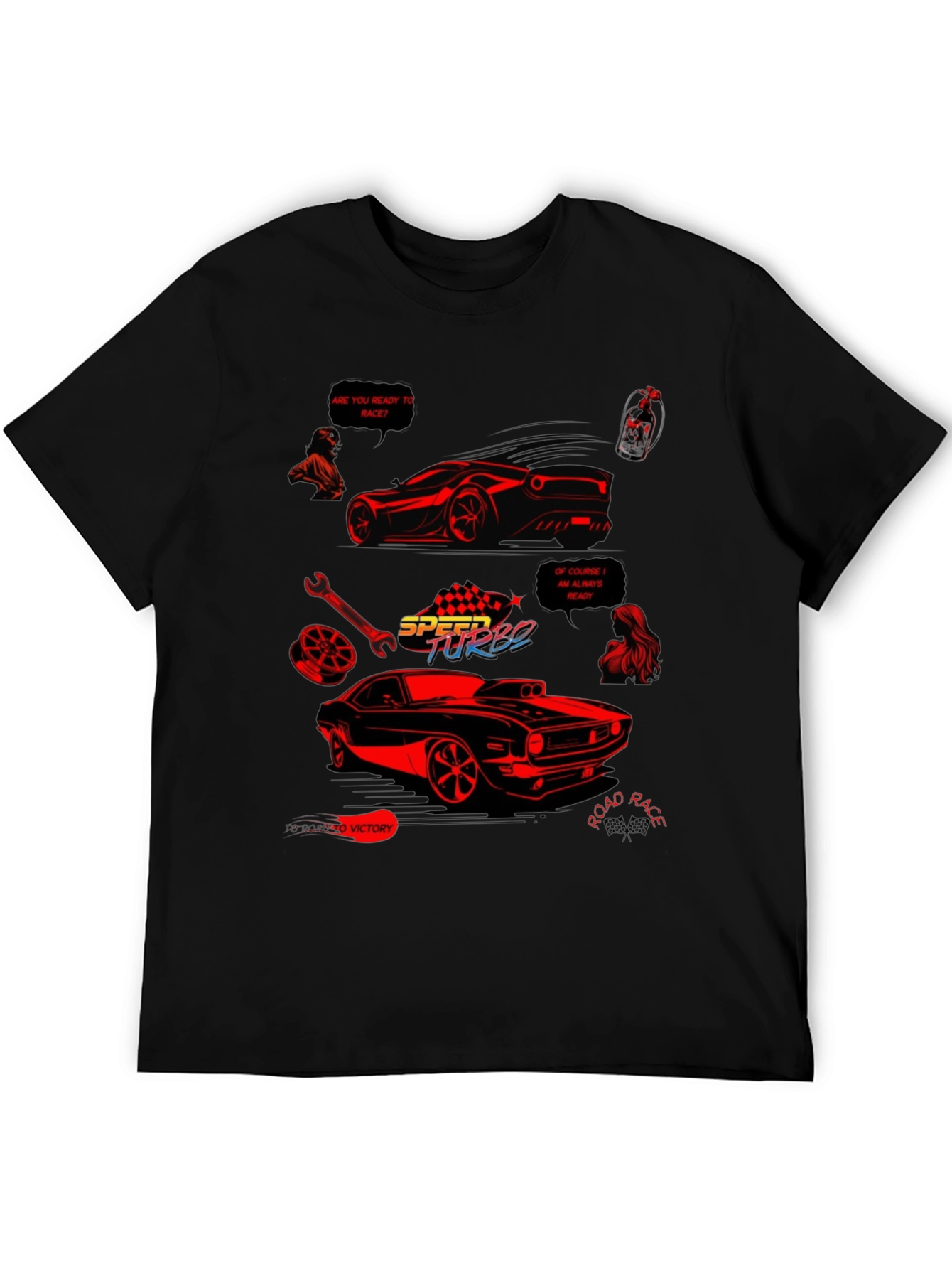 Speed Turbo Car Graphic T-Shirt