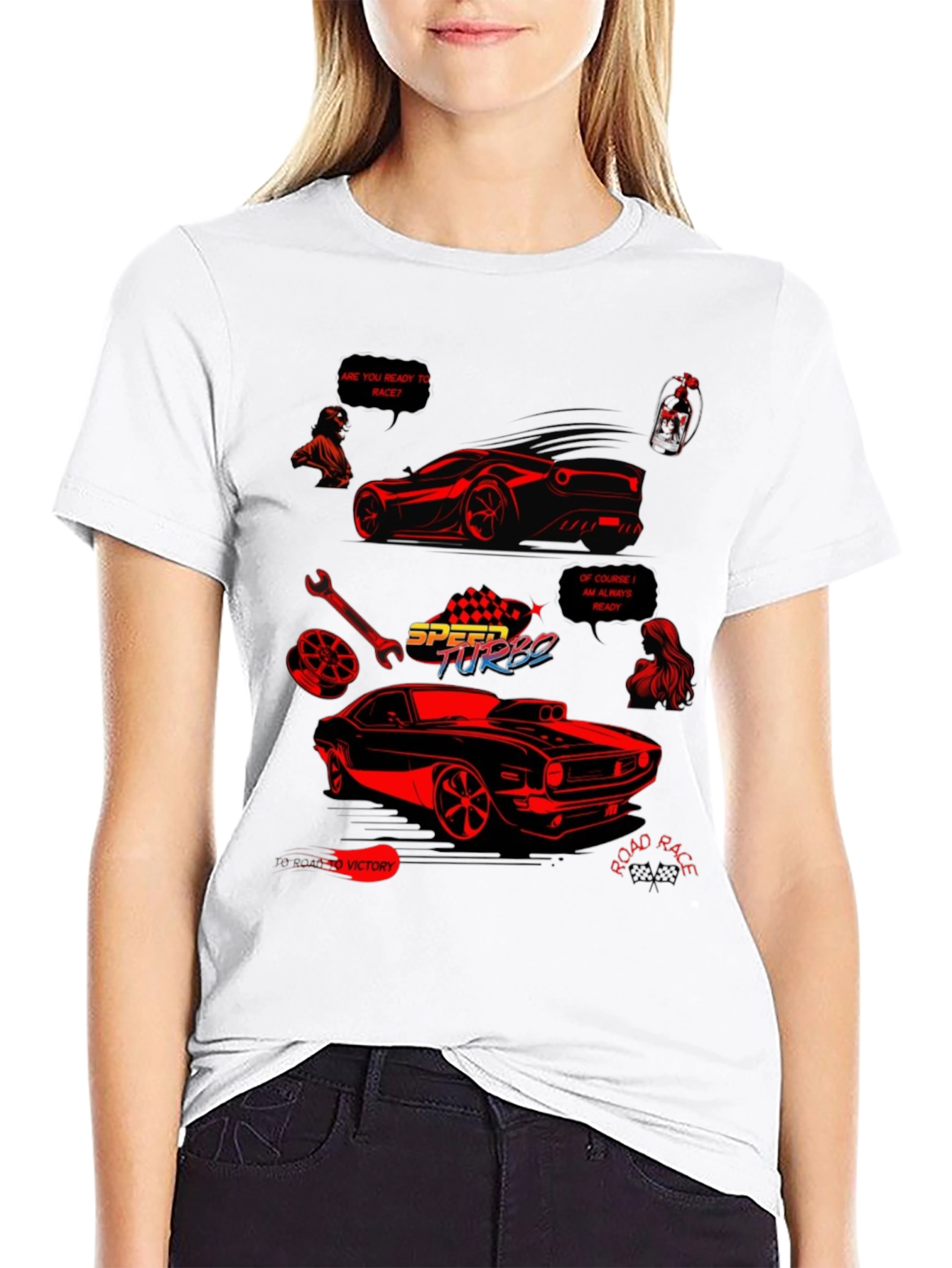 Speed Turbo Car Graphic T-Shirt
