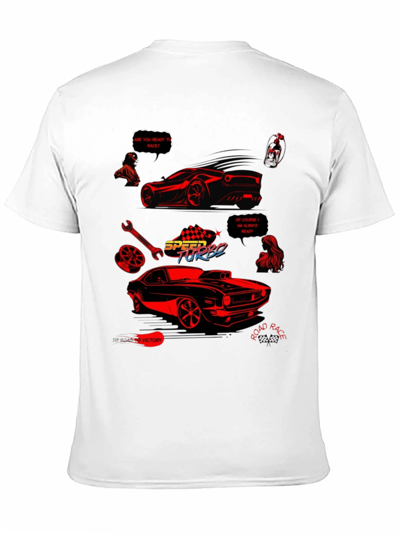 Speed Turbo Car Graphic T-Shirt