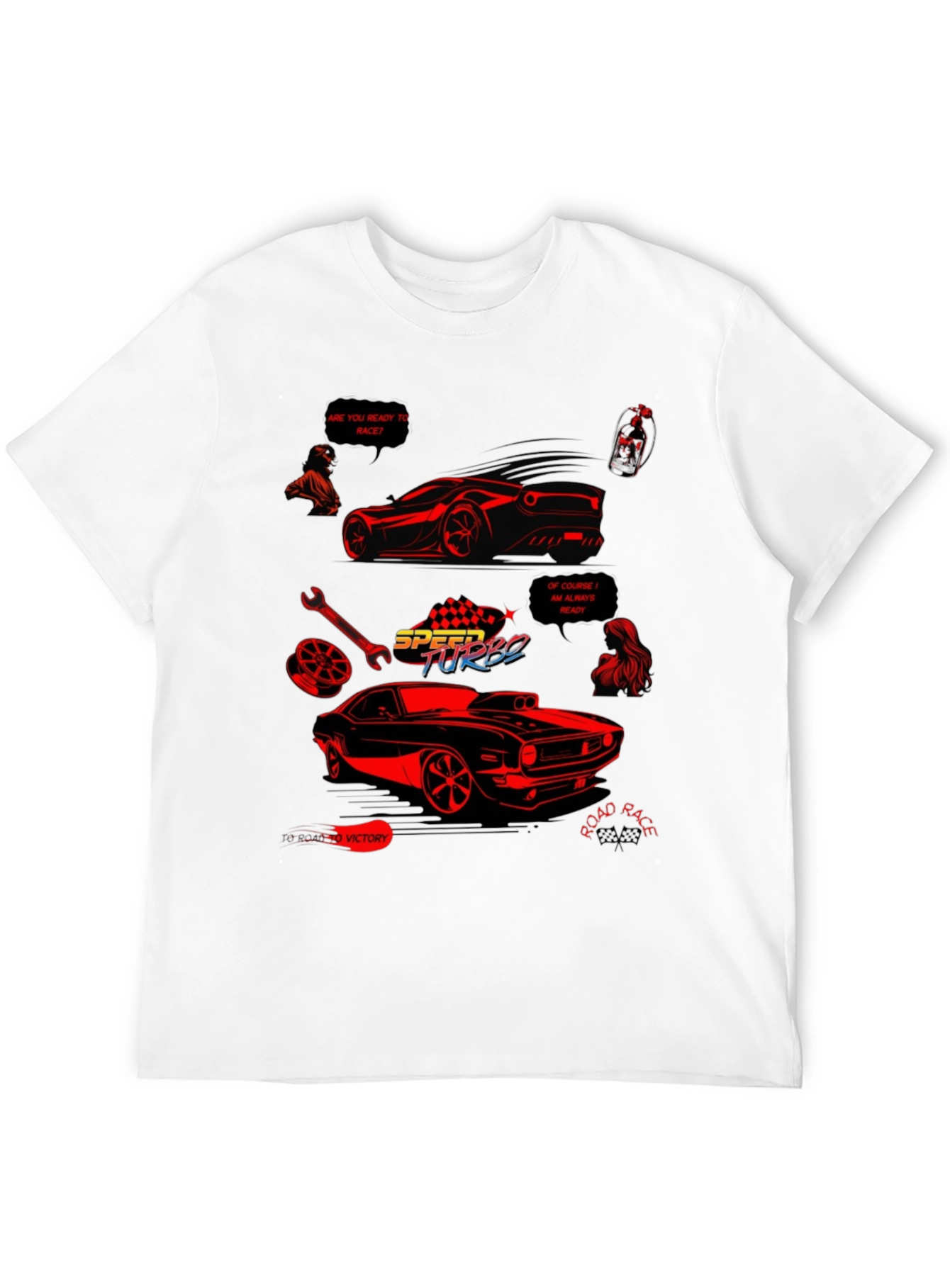 Speed Turbo Car Graphic T-Shirt