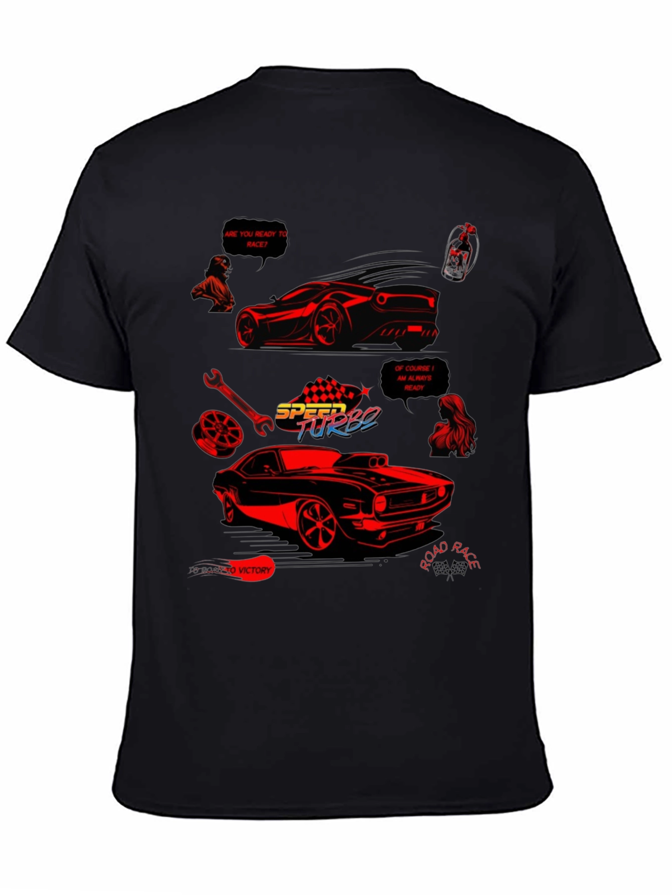 Speed Turbo Car Graphic T-Shirt