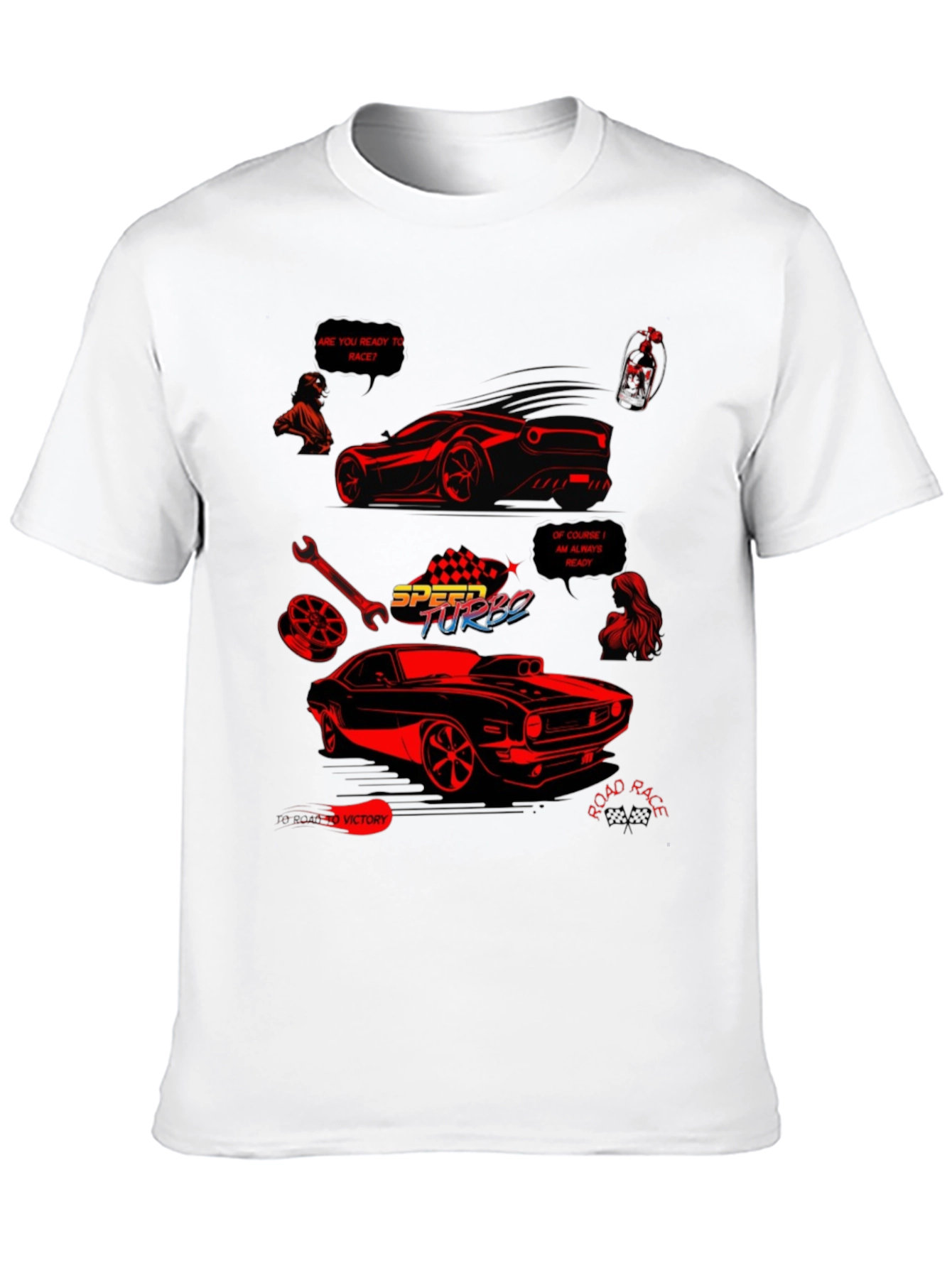 Speed Turbo Car Graphic T-Shirt