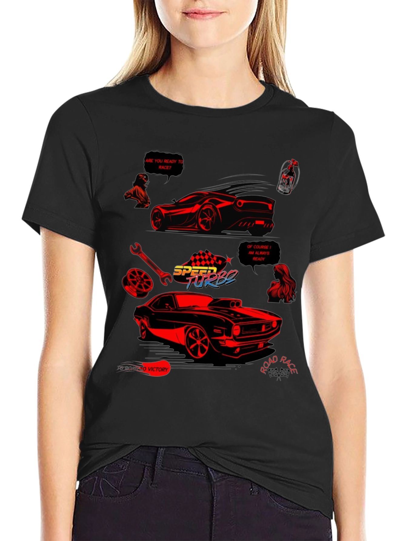 Speed Turbo Car Graphic T-Shirt