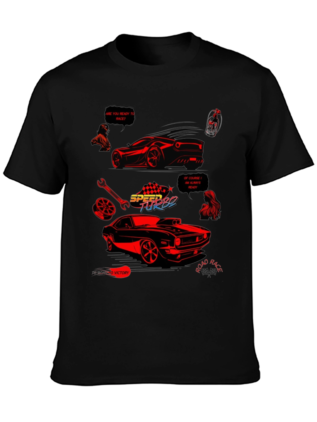 Speed Turbo Car Graphic T-Shirt