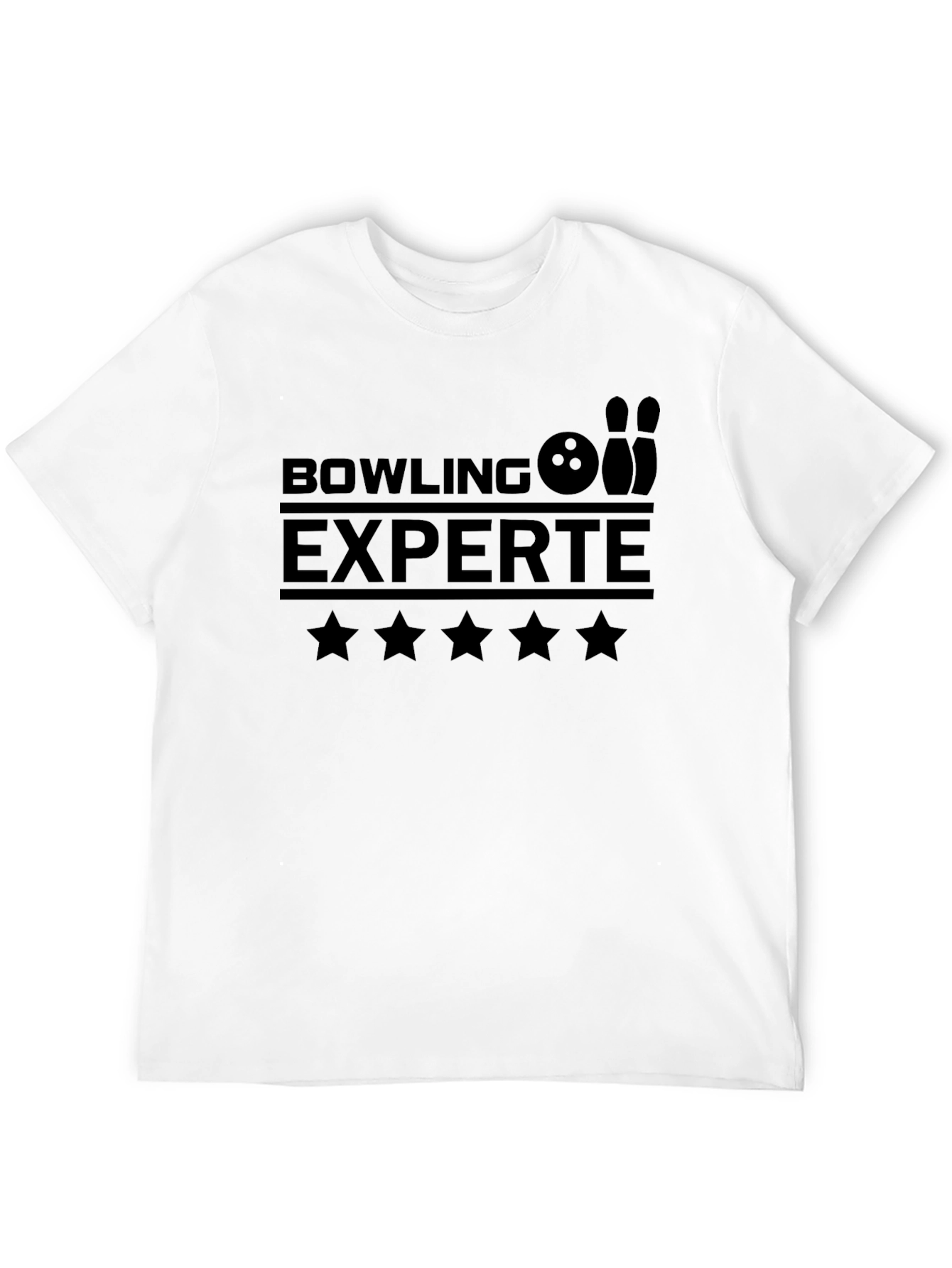 Bowling Experte Black Graphic Tee