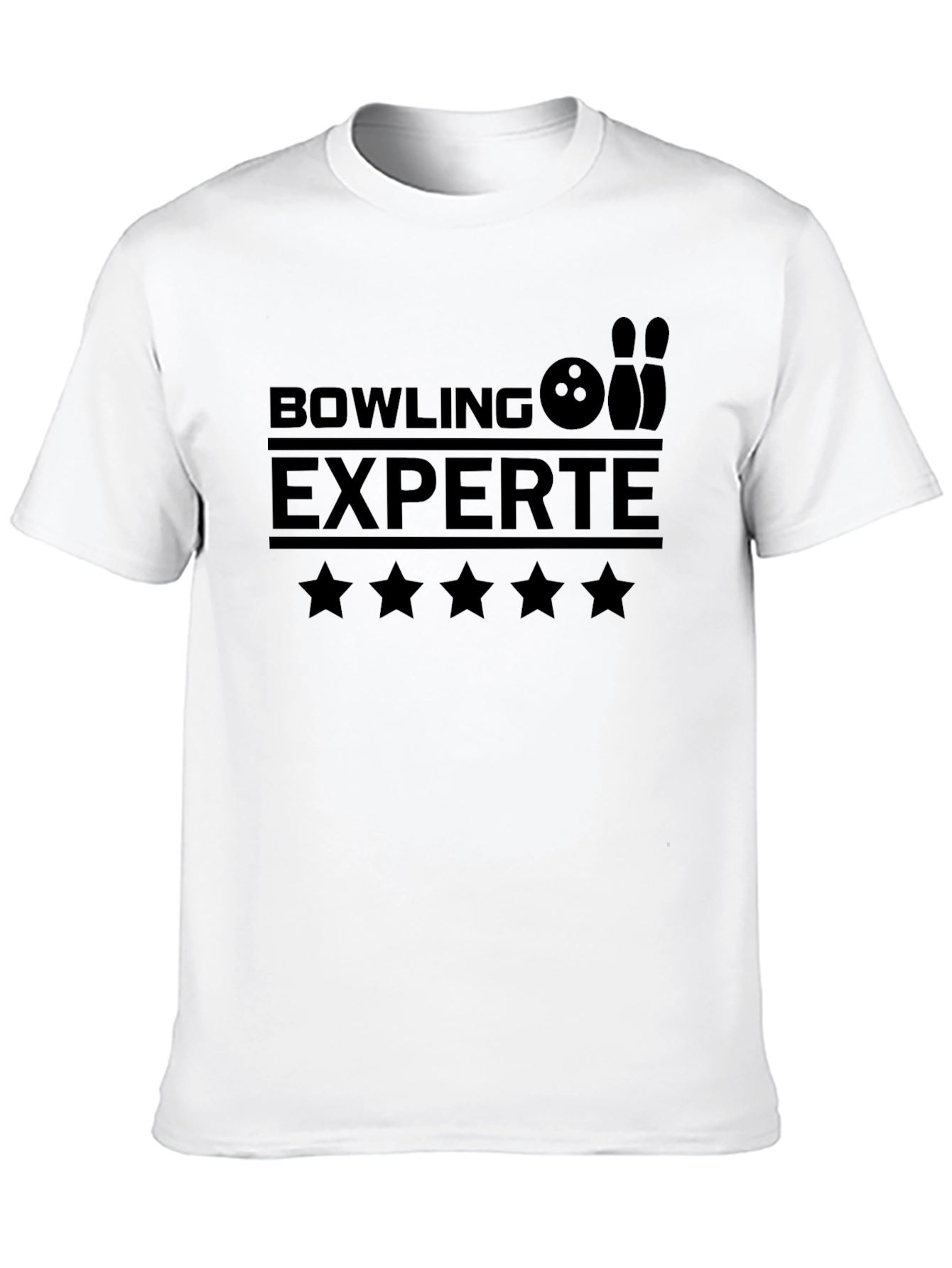 Bowling Experte Black Graphic Tee