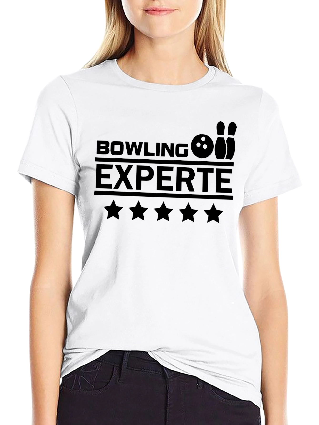 Bowling Experte Black Graphic Tee