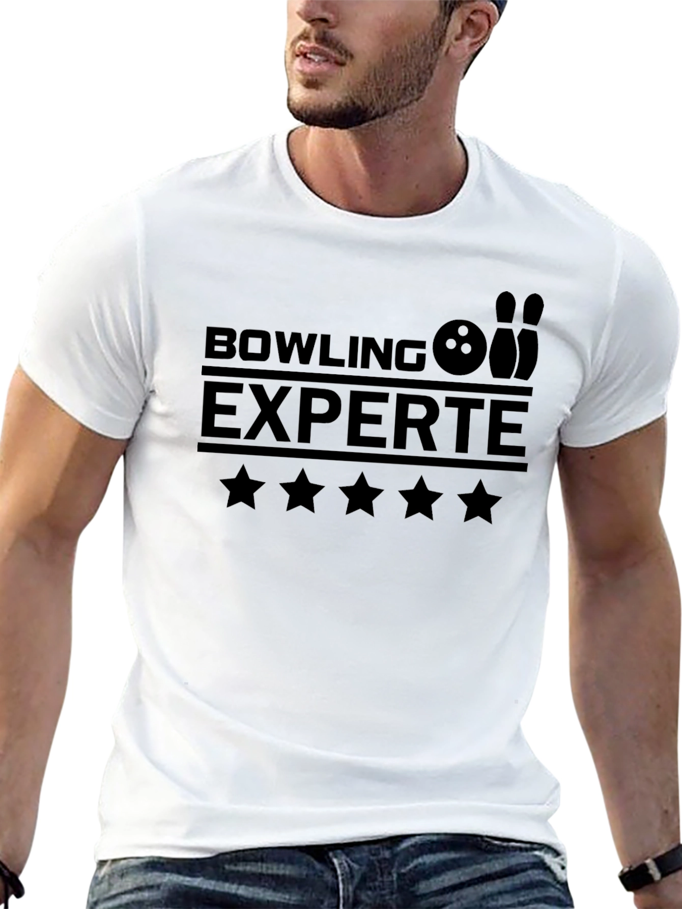 Bowling Experte Black Graphic Tee