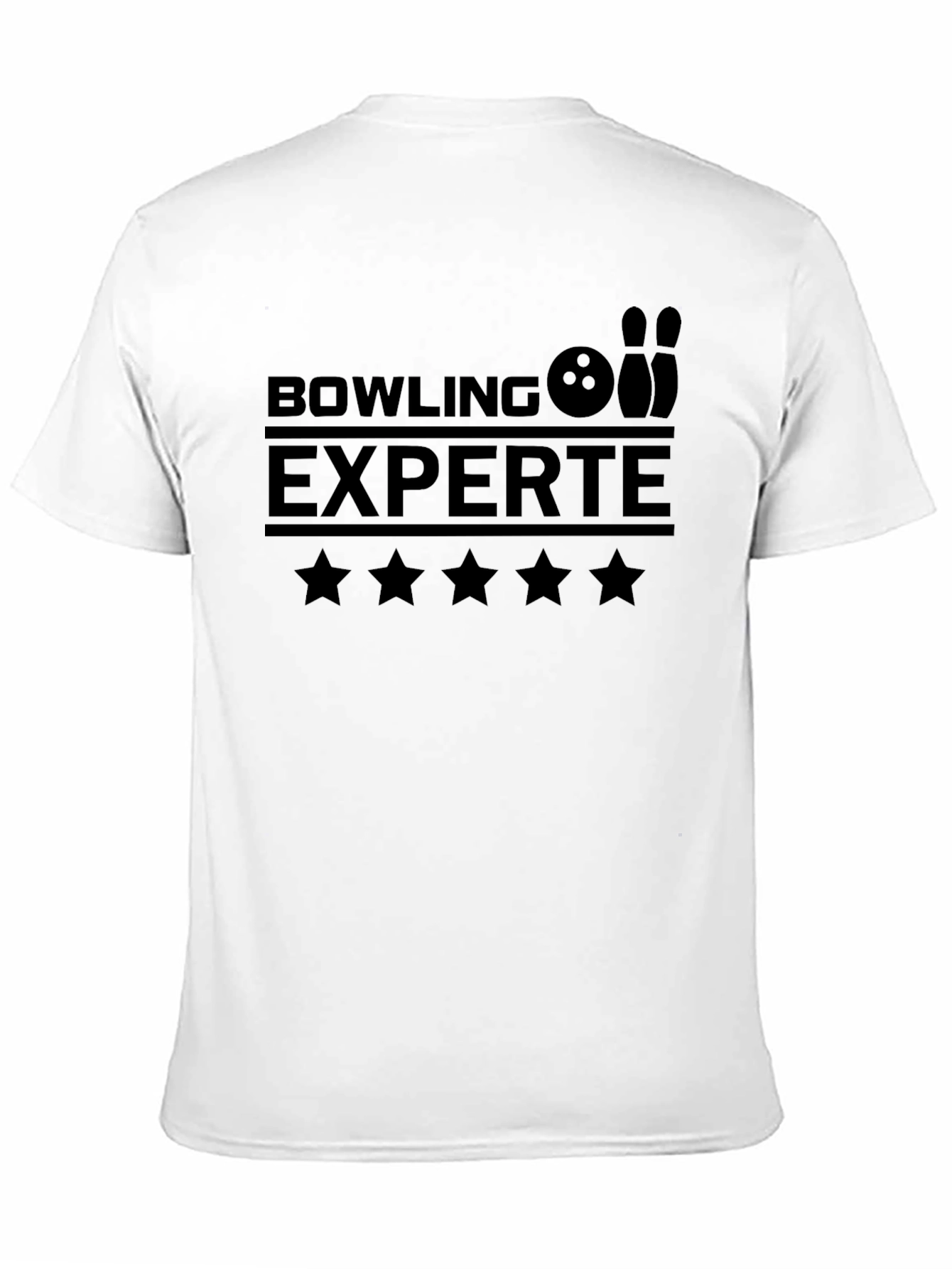 Bowling Experte Black Graphic Tee