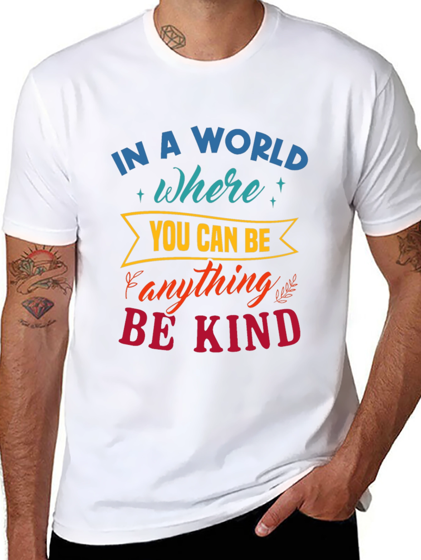 Be Kind Graphic Tee - Soft Cotton Blend Shirt