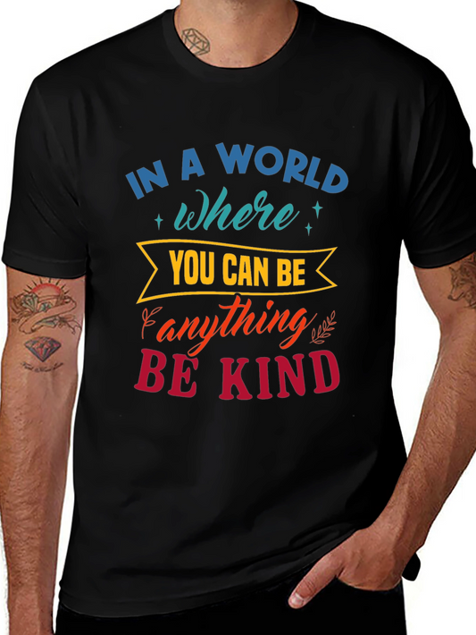 Be Kind Graphic Tee - Soft Cotton Blend Shirt