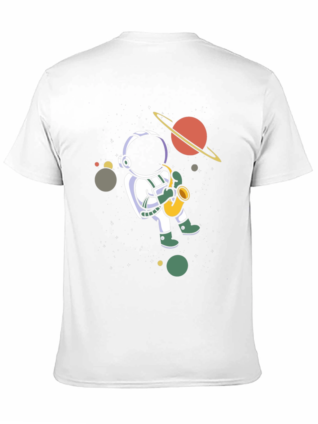 Astronaut Saxophone T-Shirt - Space Music Tee