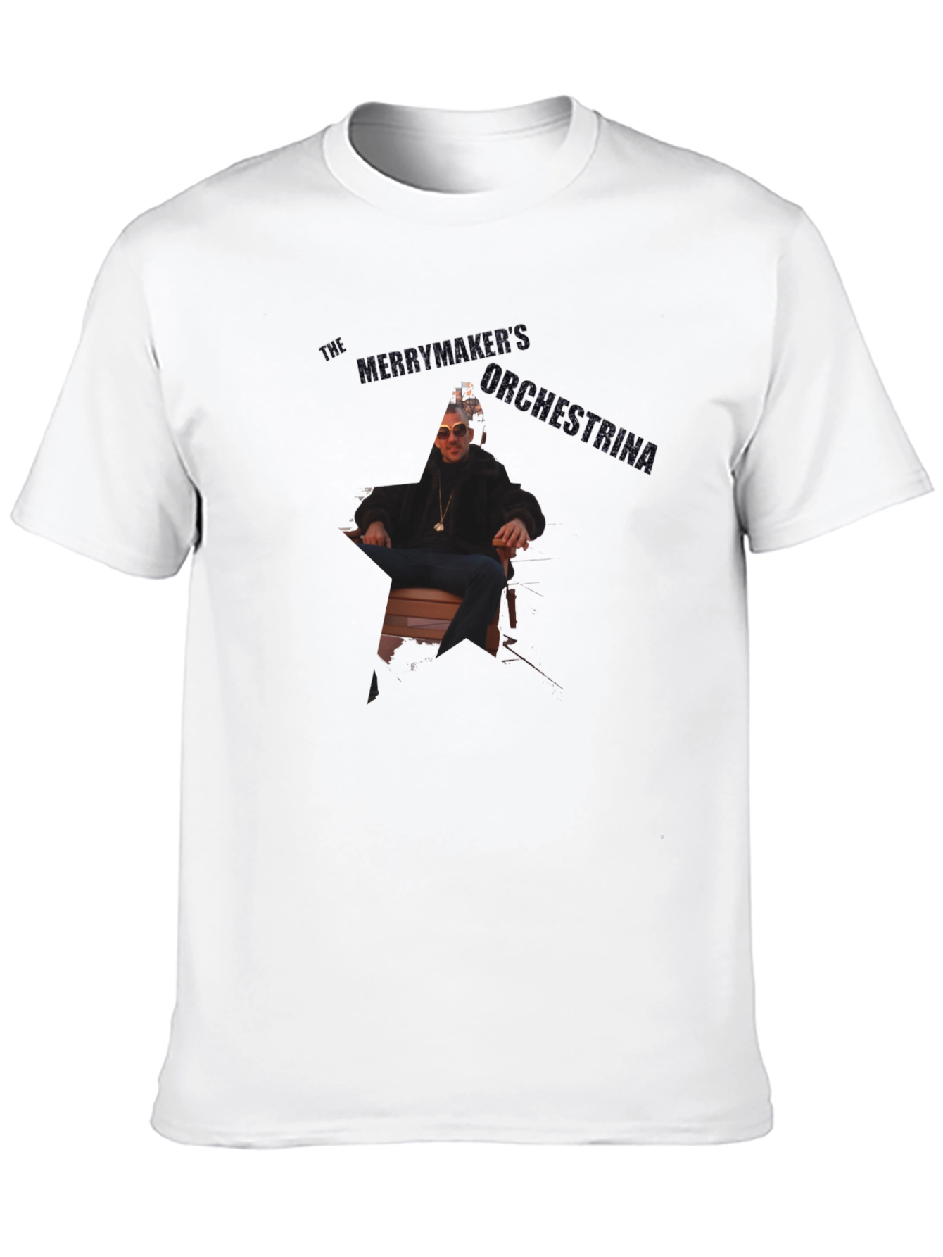 Black Short Sleeve T-Shirt with Graphic Design