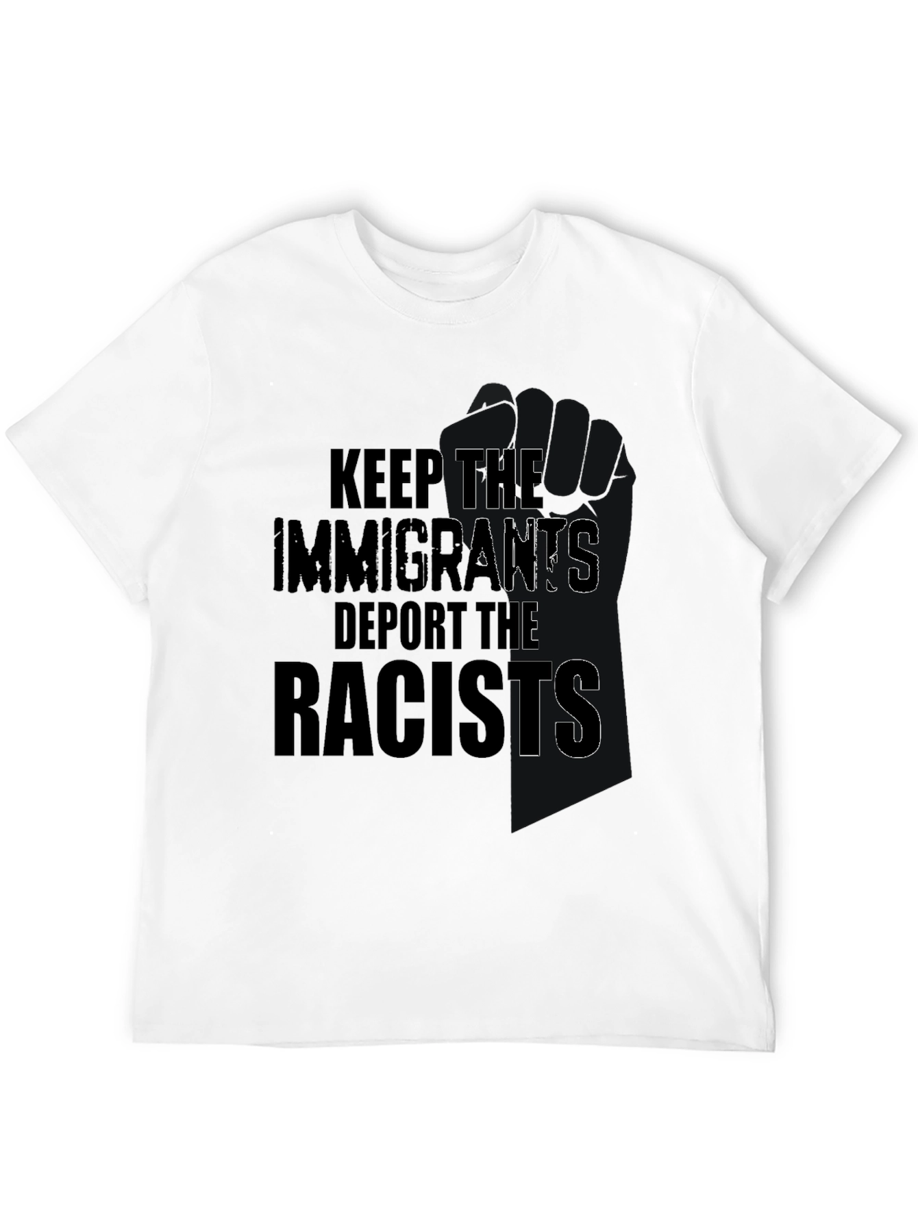 Keep Immigrants Deport Racists Graphic Tee