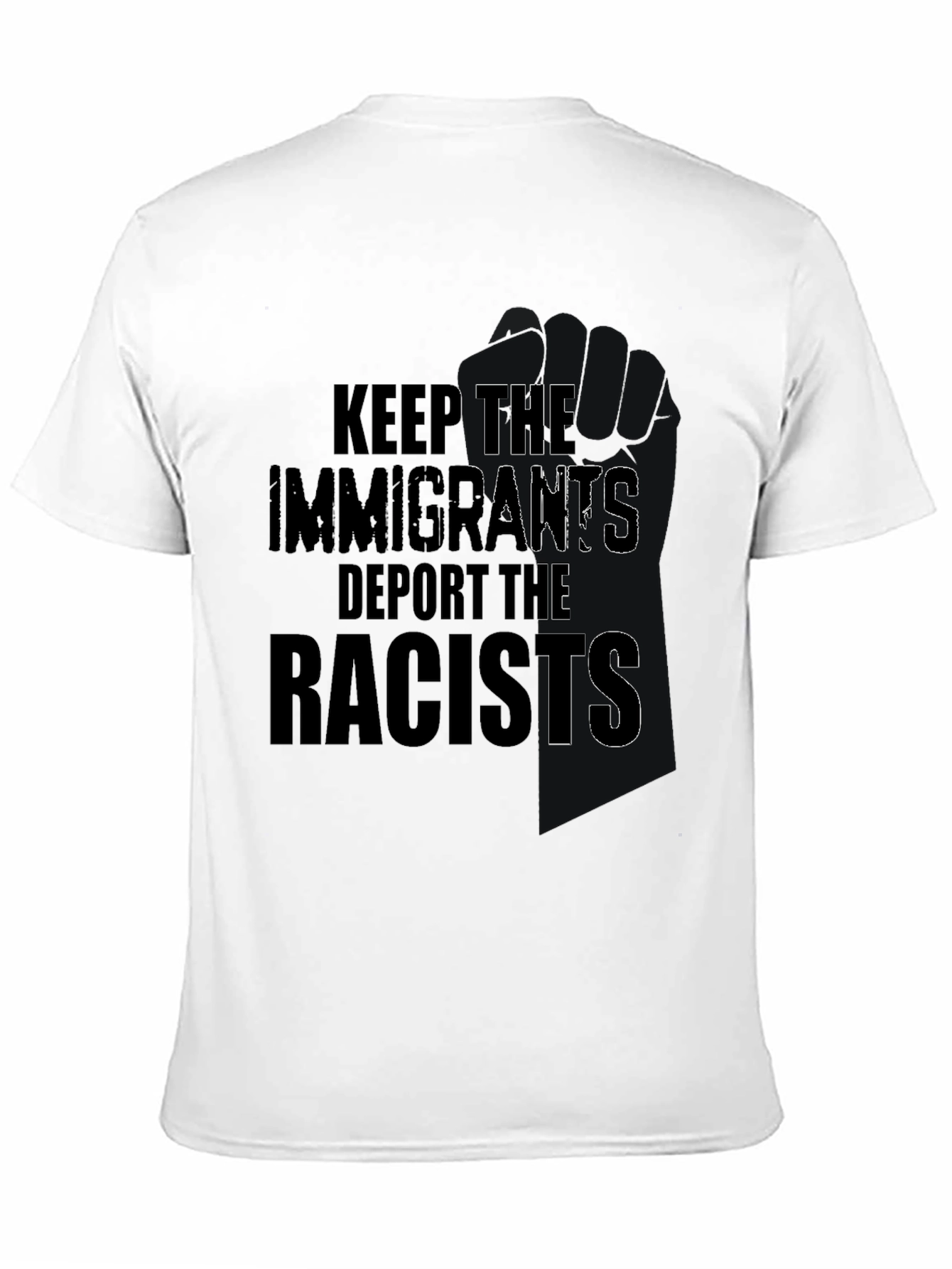 Keep Immigrants Deport Racists Graphic Tee