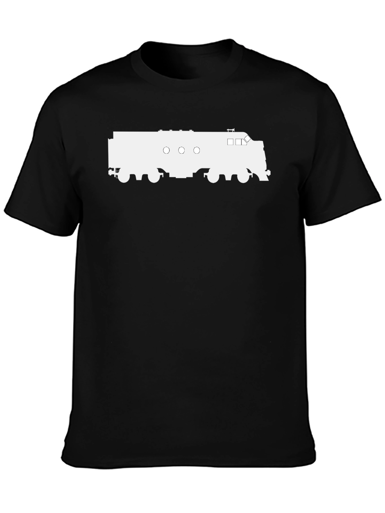 Fire Truck Silhouette T-Shirt