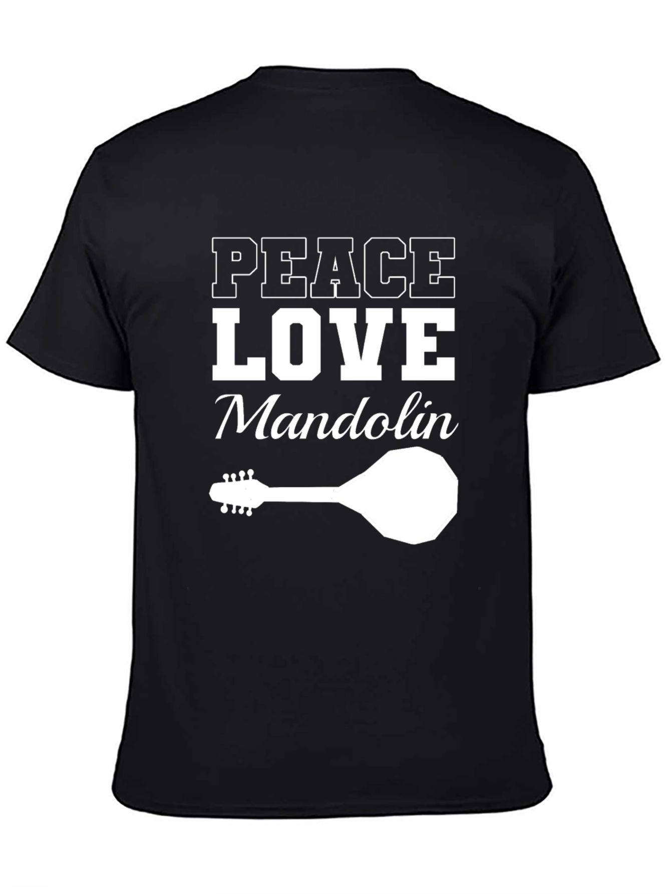 Peace Love Mandolin T-Shirt - Music Lover Tee