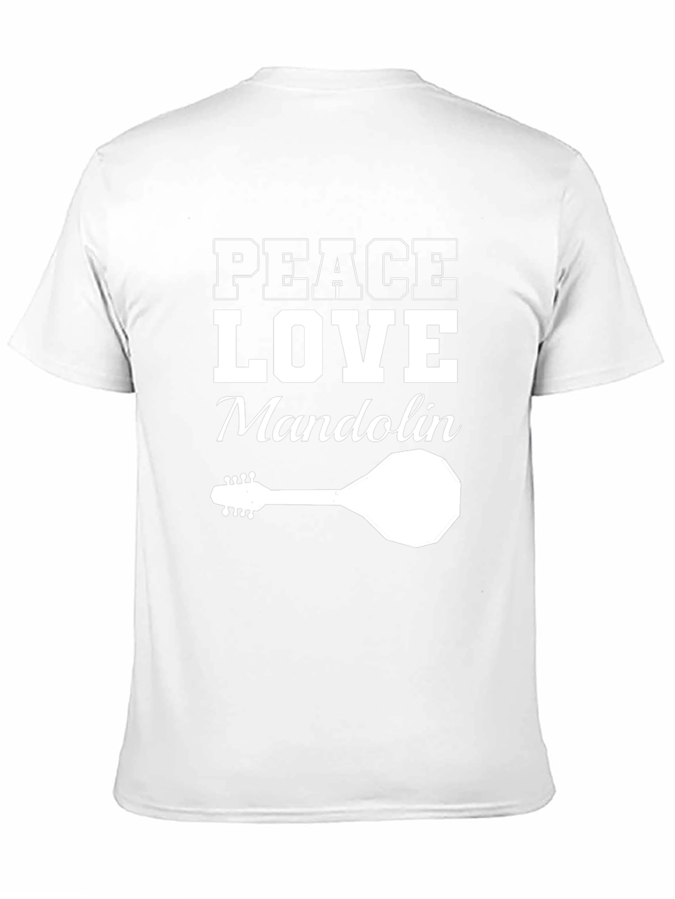Peace Love Mandolin T-Shirt - Music Lover Tee